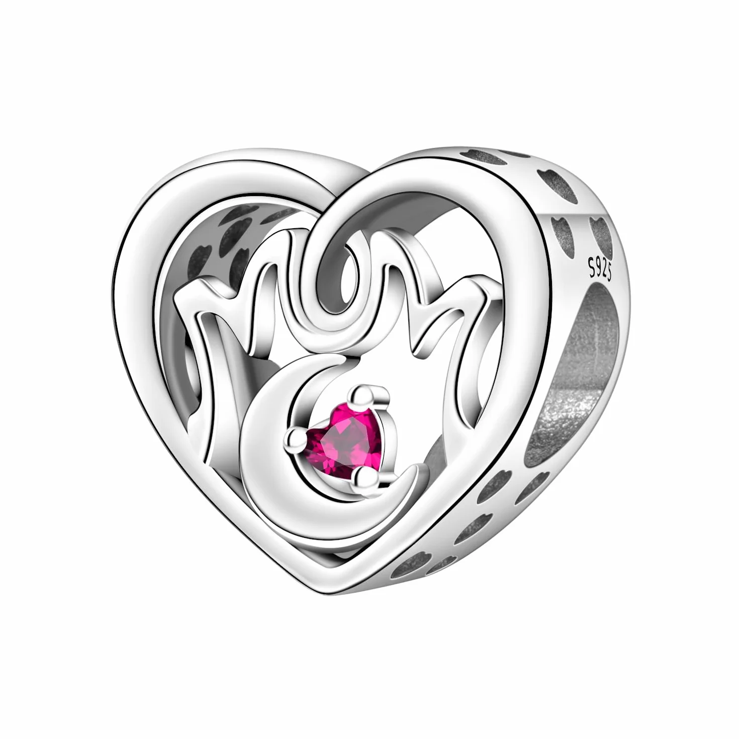 925 Sterling Silver Charm Women Beads Charm Silver Charm Heart Charm For European Bracelets Jewelry Gifts