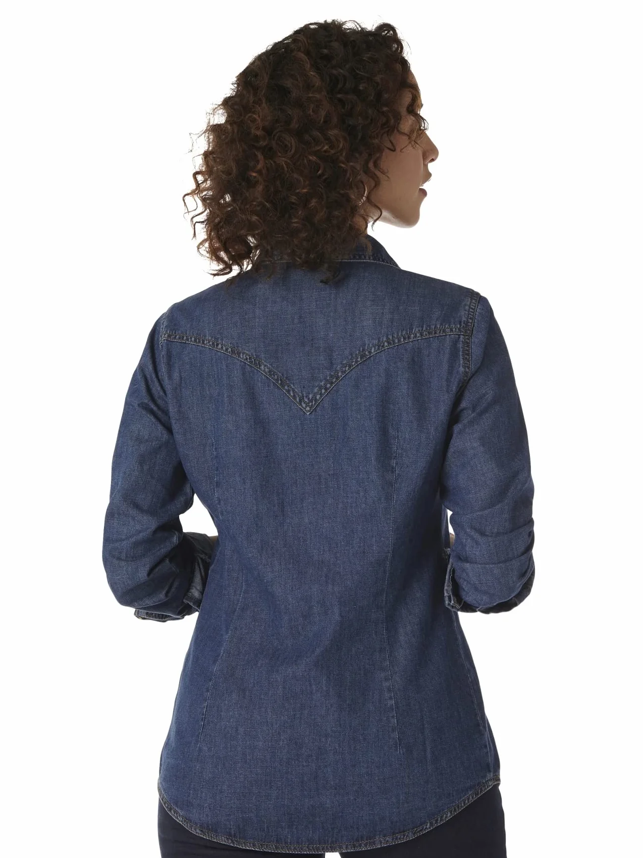Wrangler Koszula Kobiety Western Long Sleeve Denim Snap Shirt (1 w zestawie)