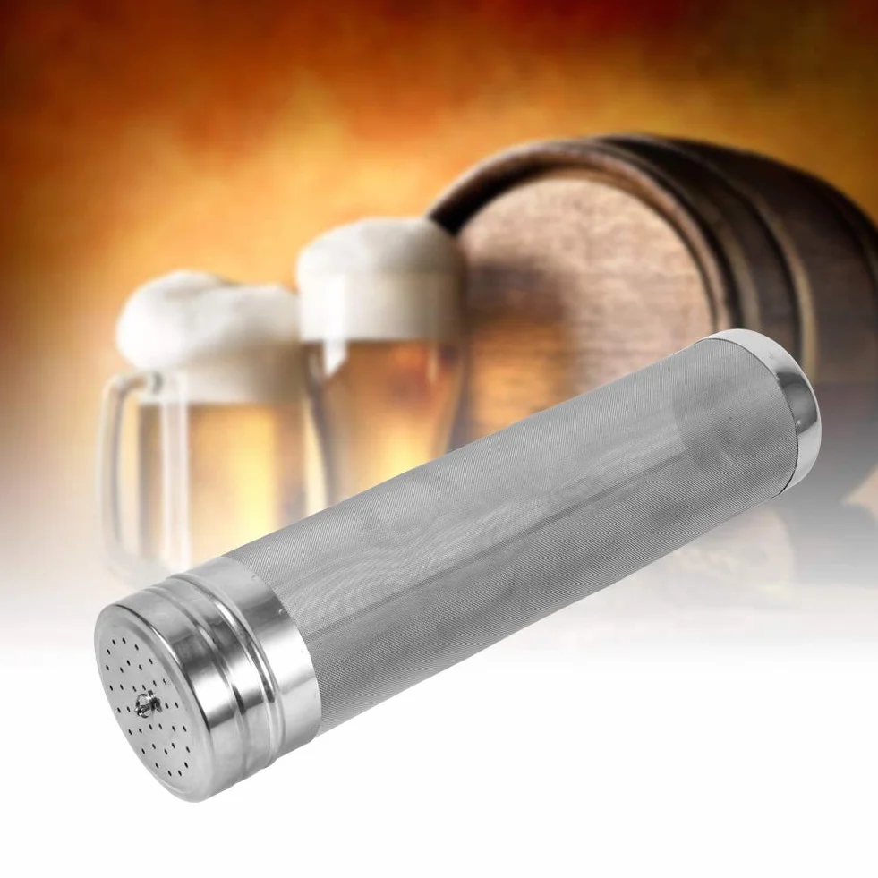 Bierny Dry Hopper Filter - filtr chmielu stal nierdzewna Homebrew lejek do wina piwnego filtr 300 mikronów