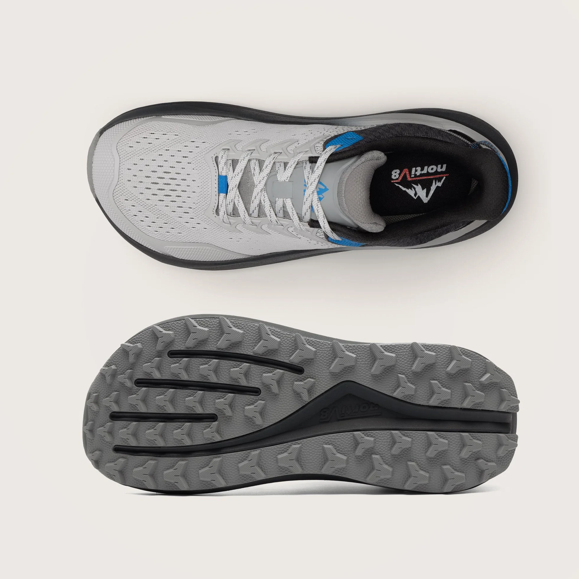 NORTIV 8 Męskie szerokie palce pudełko buty do biegania w terenie poduszka chodzenie boso tenis trening siłownia cross buty treningowe modne trampki Whitney