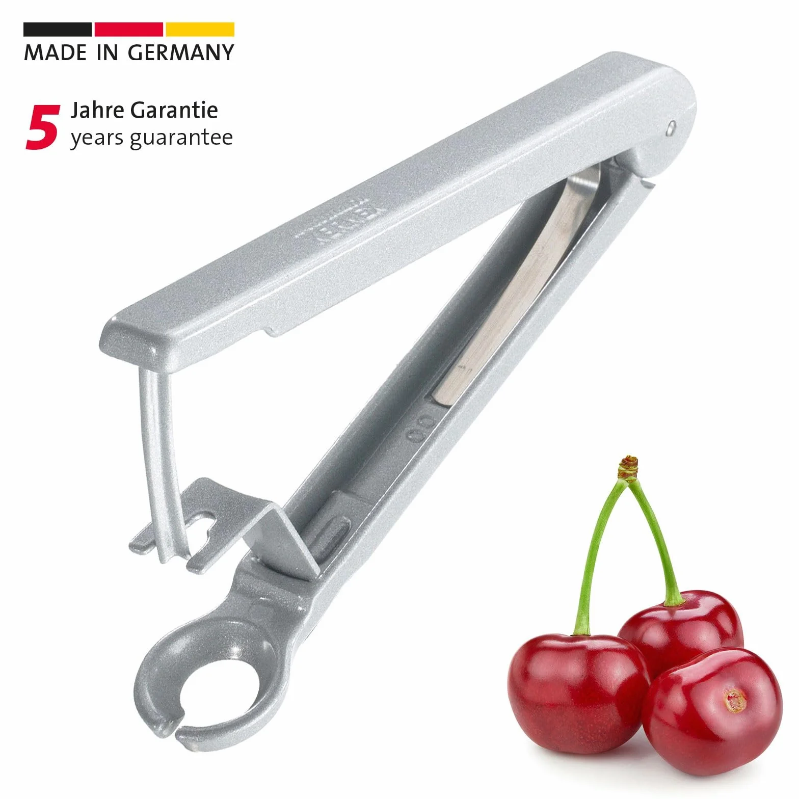 Westmark Drylownica do wiśni 14 cm Aluminium Srebrna