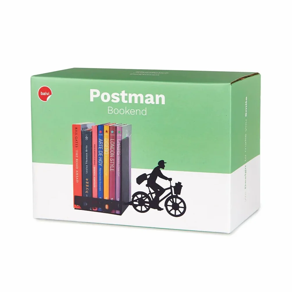 Balvi Postman Opaska do książek Kolor Czarny Dekoracyjny Metal