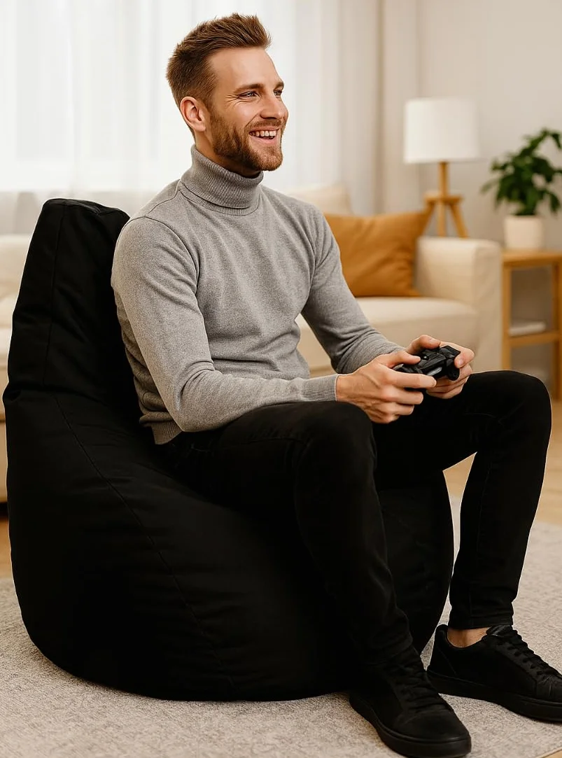 Pufa Worek do siedzenia 225L Gamer Czarny
