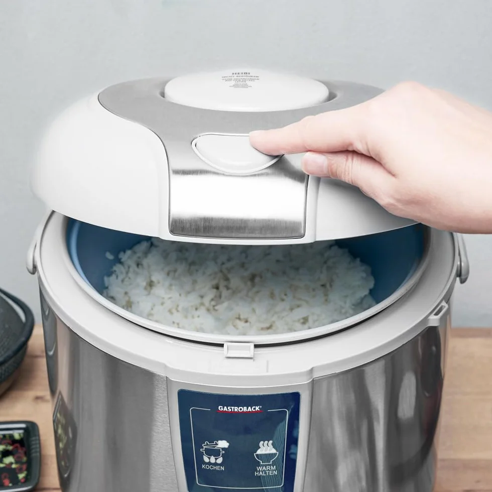 GASTROBACK Szybkowar do Ryżu 3L 450W z Powłoką Nieprzywierającą Szary