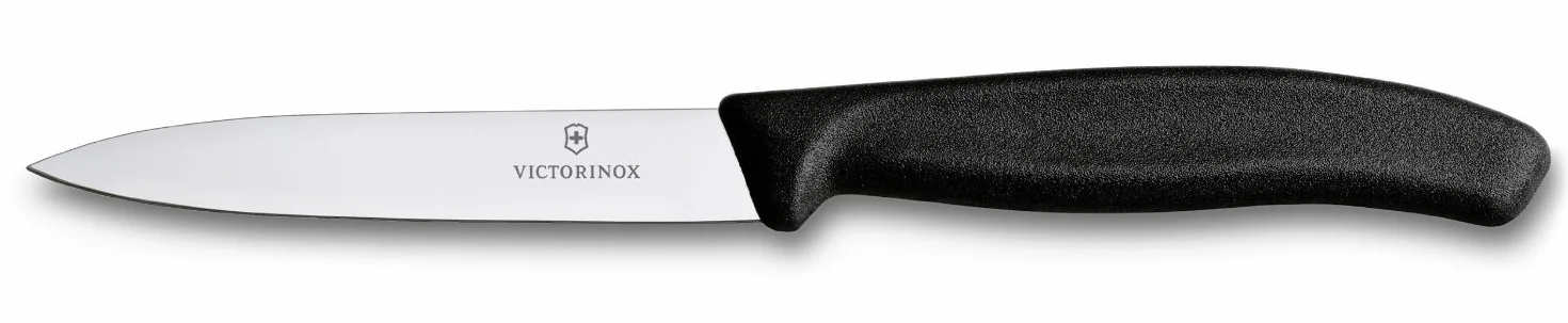 Victorinox, 6.7793.B, Swiss Classic, Gemüsemesser-Set, 2-teilig, Extra scharfe Klinge, robuster Kunststoff-Griff, Schwarz, Made in Switzerland, Spülmaschinengeeignet
