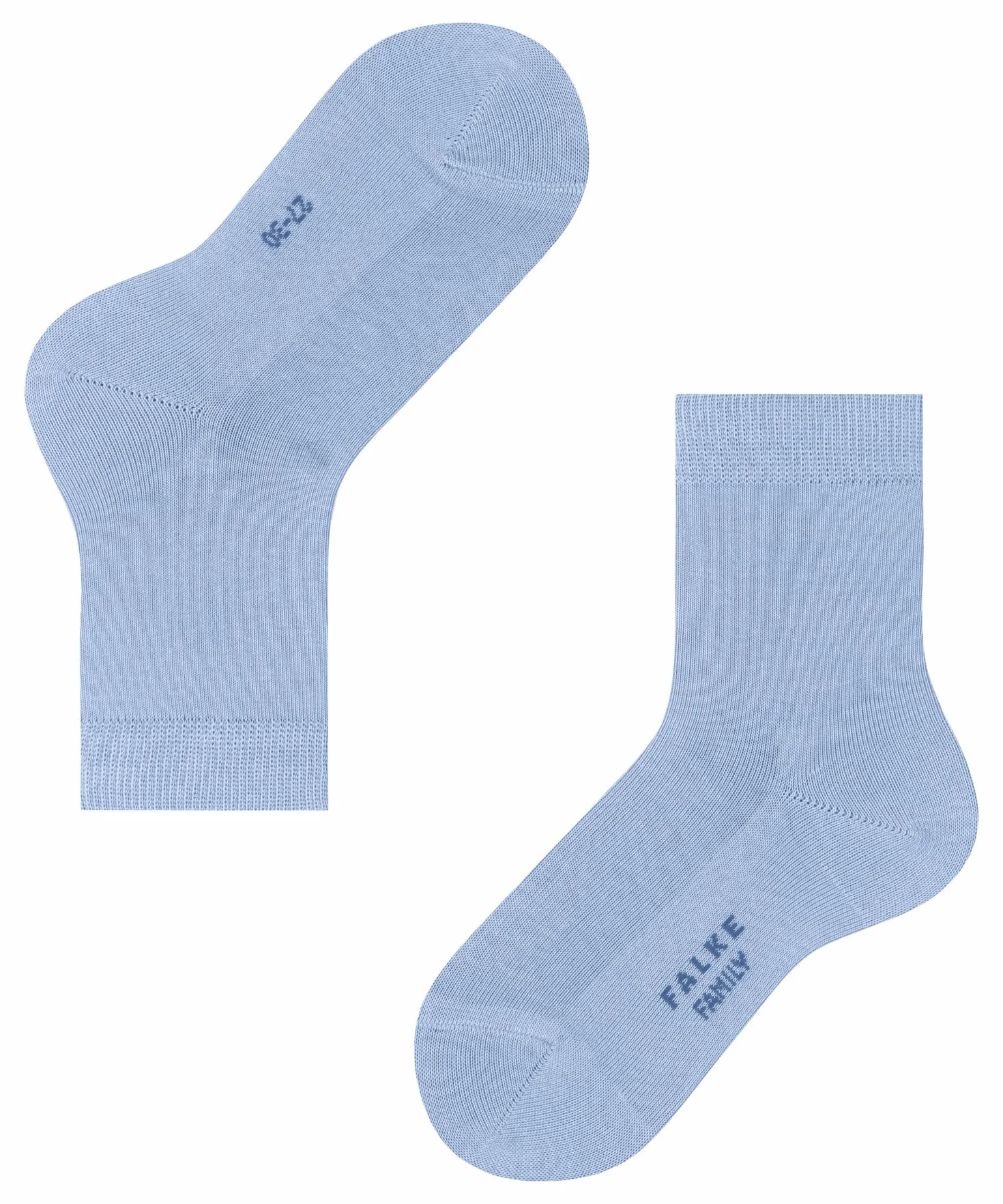 FALKE Uniseks - dzieci Skarpety Family K So bawełna jednokolorowe 1 Para, Niebieski Crystal Blue 6290, 31-34