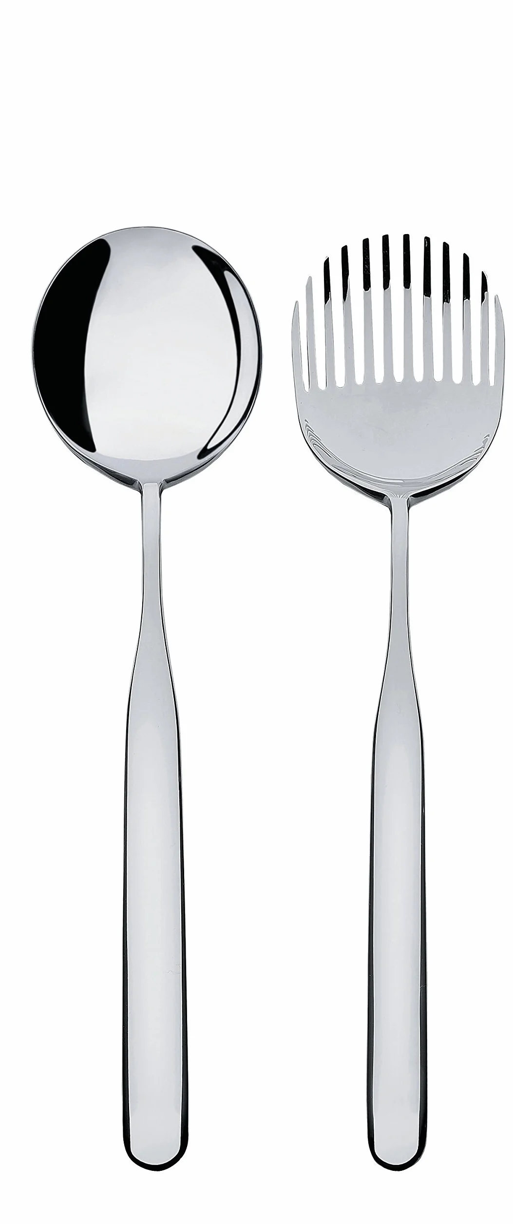 Alessi IS02/14 Collo-alto sztućce do sałatek 18/10 stal szlachetna 26,5 cm srebrne