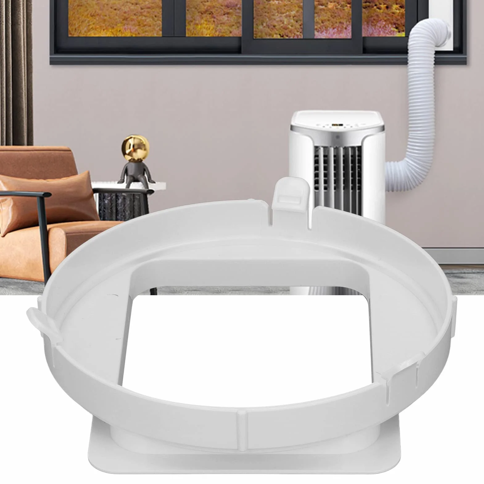 Klimatyzator wąż wydechowy adapter kwadratowy interfejs kanału wydechowego do mobilnej klimatyzacji 1P KY35