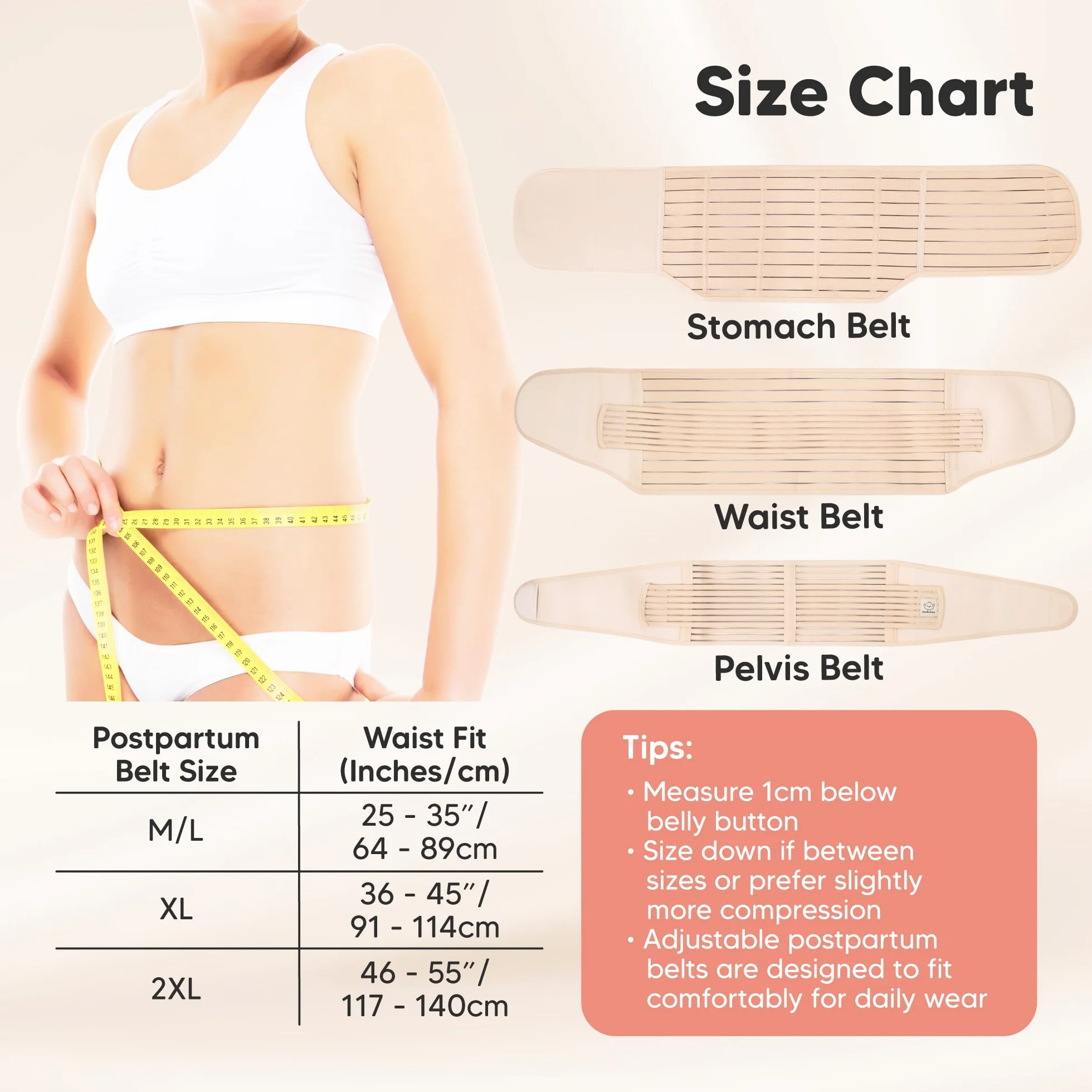 Opakowanie 3 w 1 - pas poporodowy, pas dla kobiet w ciąży - pasy damskie modelujące sylwetkę - pas shapewear One Size Czarny (Midnight Black)