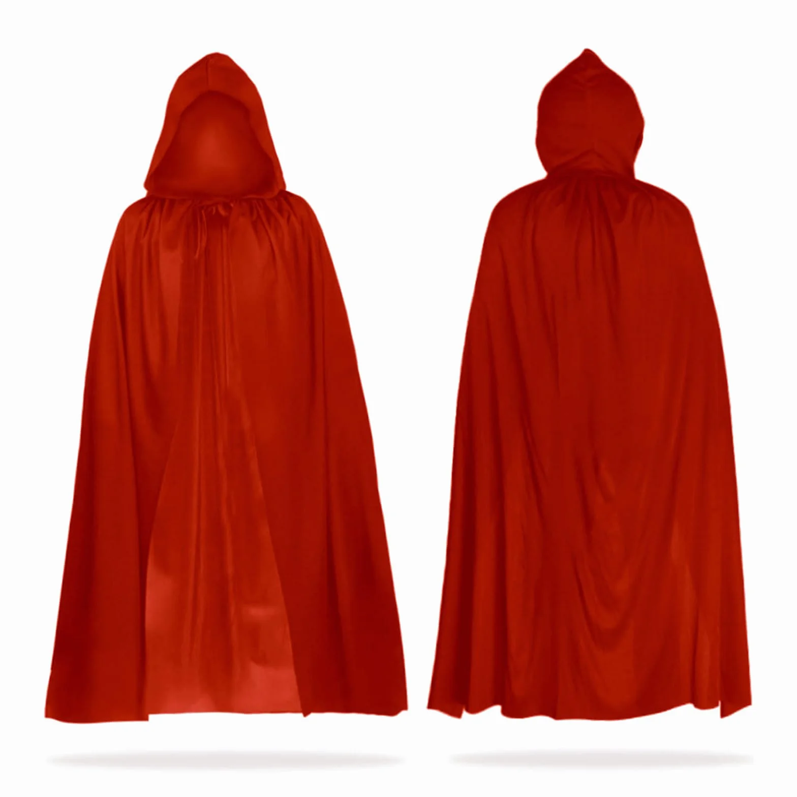 MIVAIUN Czerwona peleryna, czarownica, akcesoria do cosplay, dla dorosłych, na Halloween, fantazyjny kostium, płaszcz dla dorosłych, na imprezę, fantazyjny kostium, maskaradę, czerwony, 140 cm