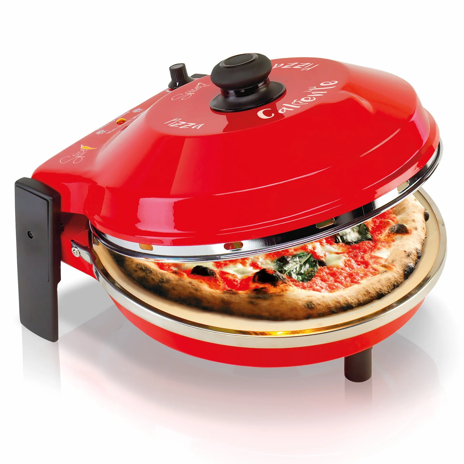 Spice - Piekarnik Pizza Caliente z kamieniem szamotowym 32 cm i oporem koła
