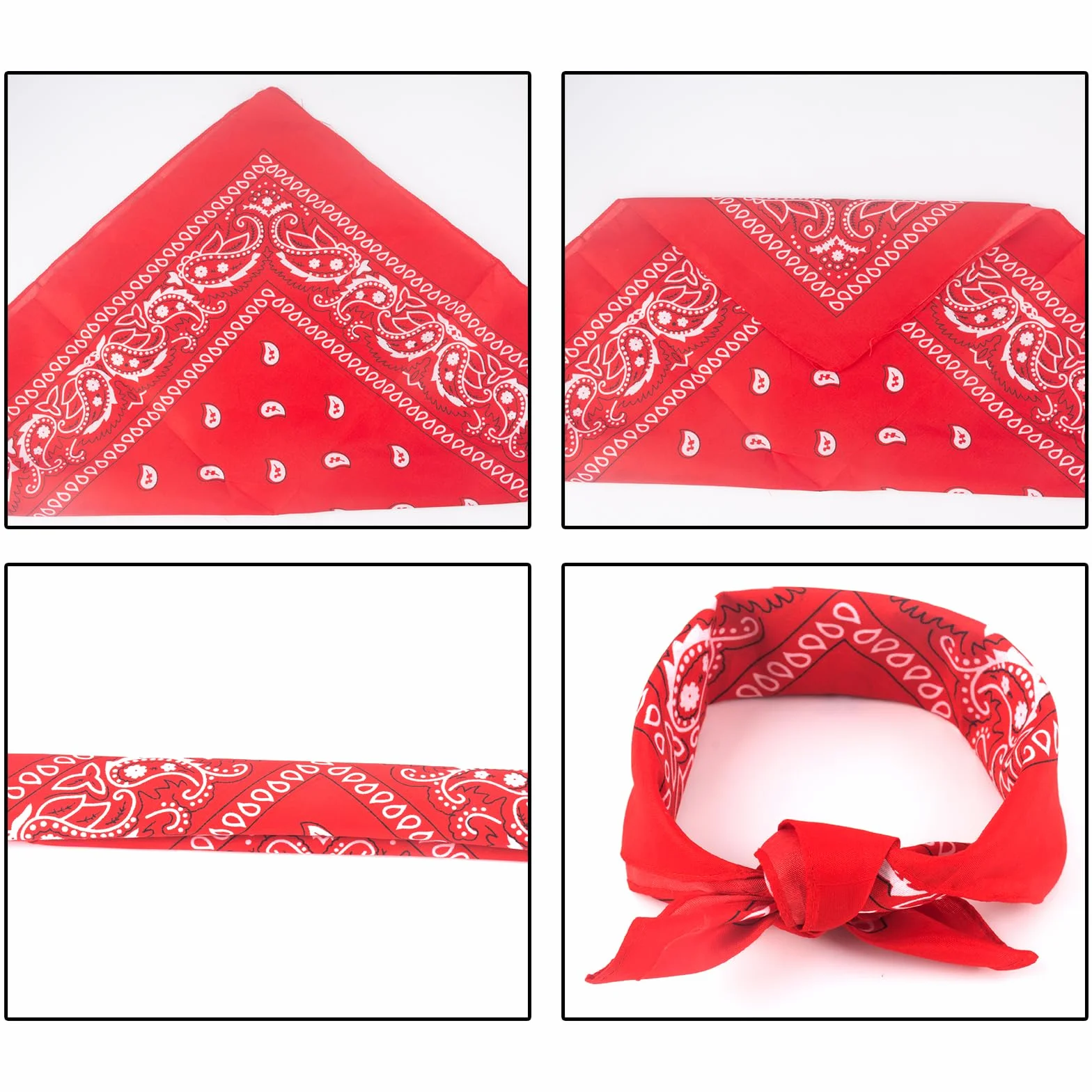 10 paczek bawełnianych bandan kowbojskich, chusta do gry w karty, jedwabny szal mulbery, chłodząca maska na twarz, uniseksowa ocieplacz na szyję dla dorosłych, szalik i bandana w jednym (54x54cm