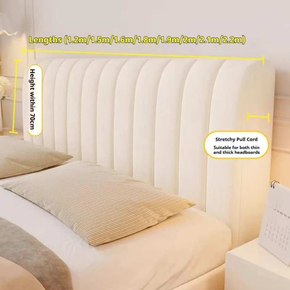 Elastyczny pokrowiec na zagłówek łóżka queen king size pyłoszczelny