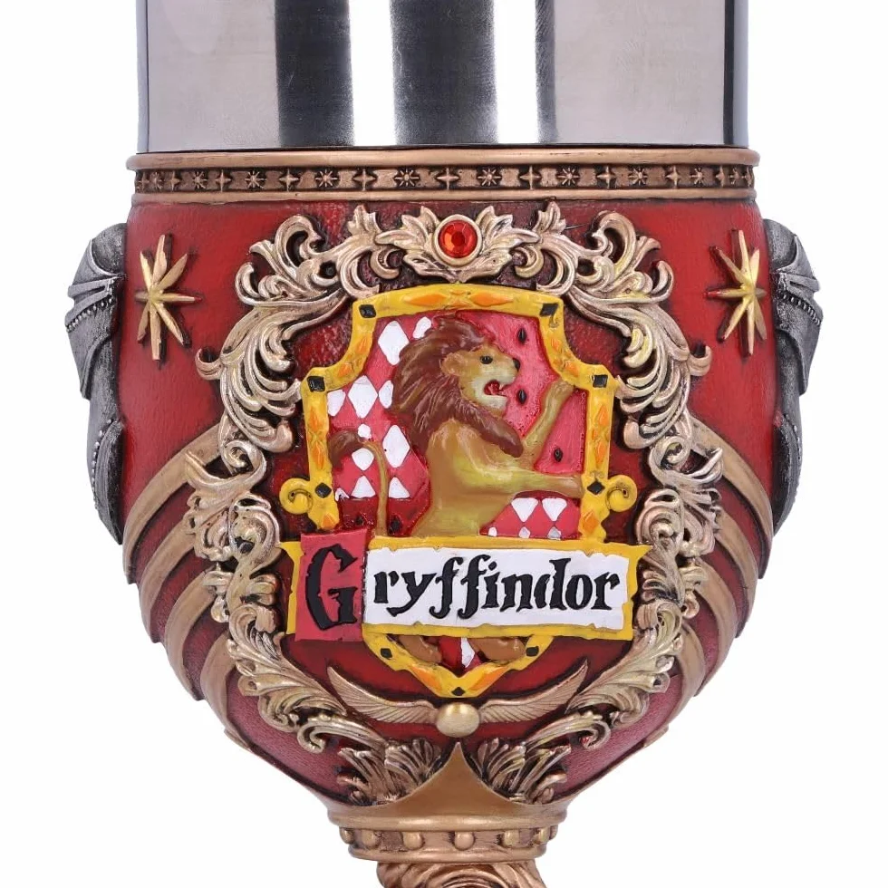 Nemesis Now Harry Potter Gryffindor Hogwart House Kielich, Material, Czerwony/Złoty, 200 ml