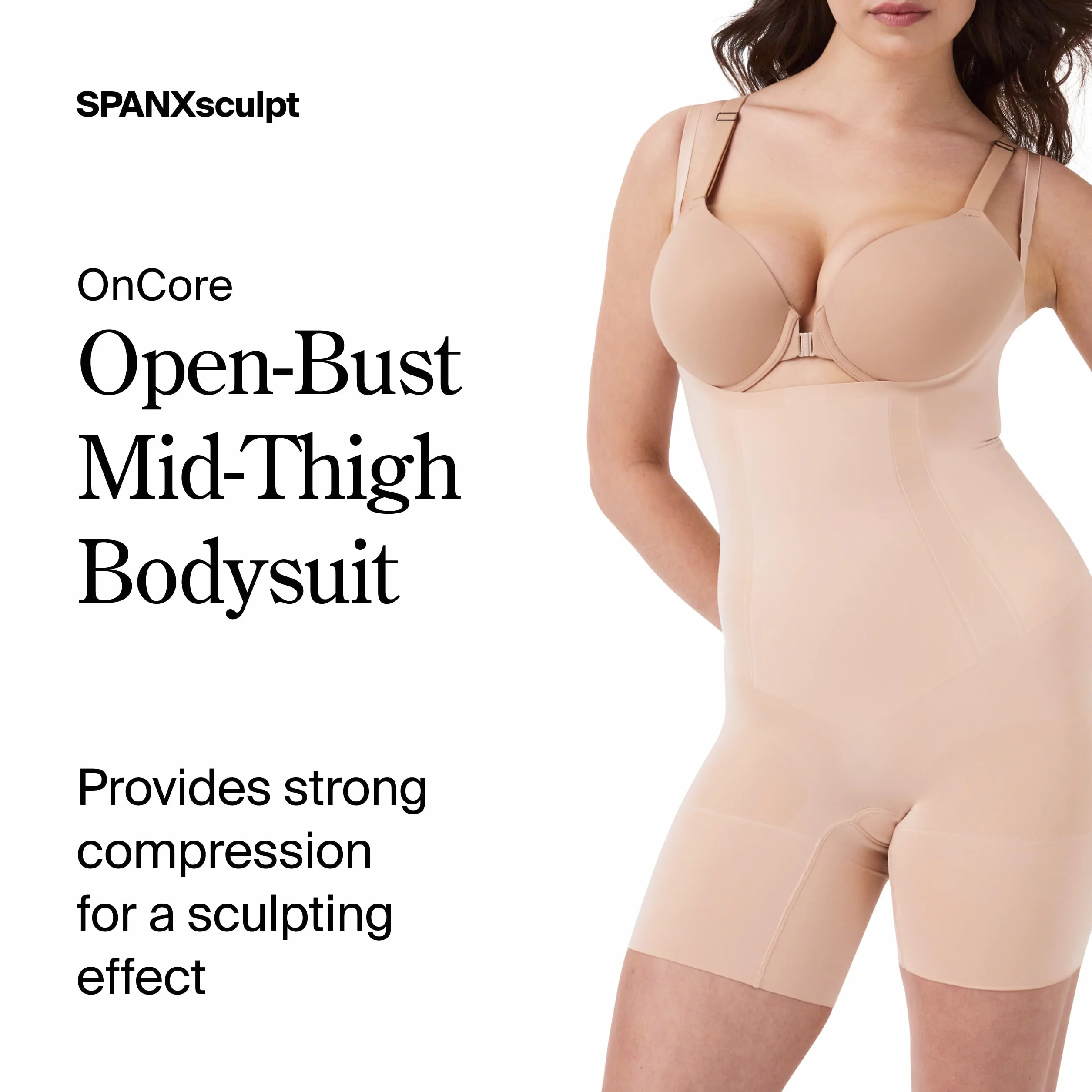Spanx Damskie body modelujące, beżowy (Soft Nude 000), 42-44