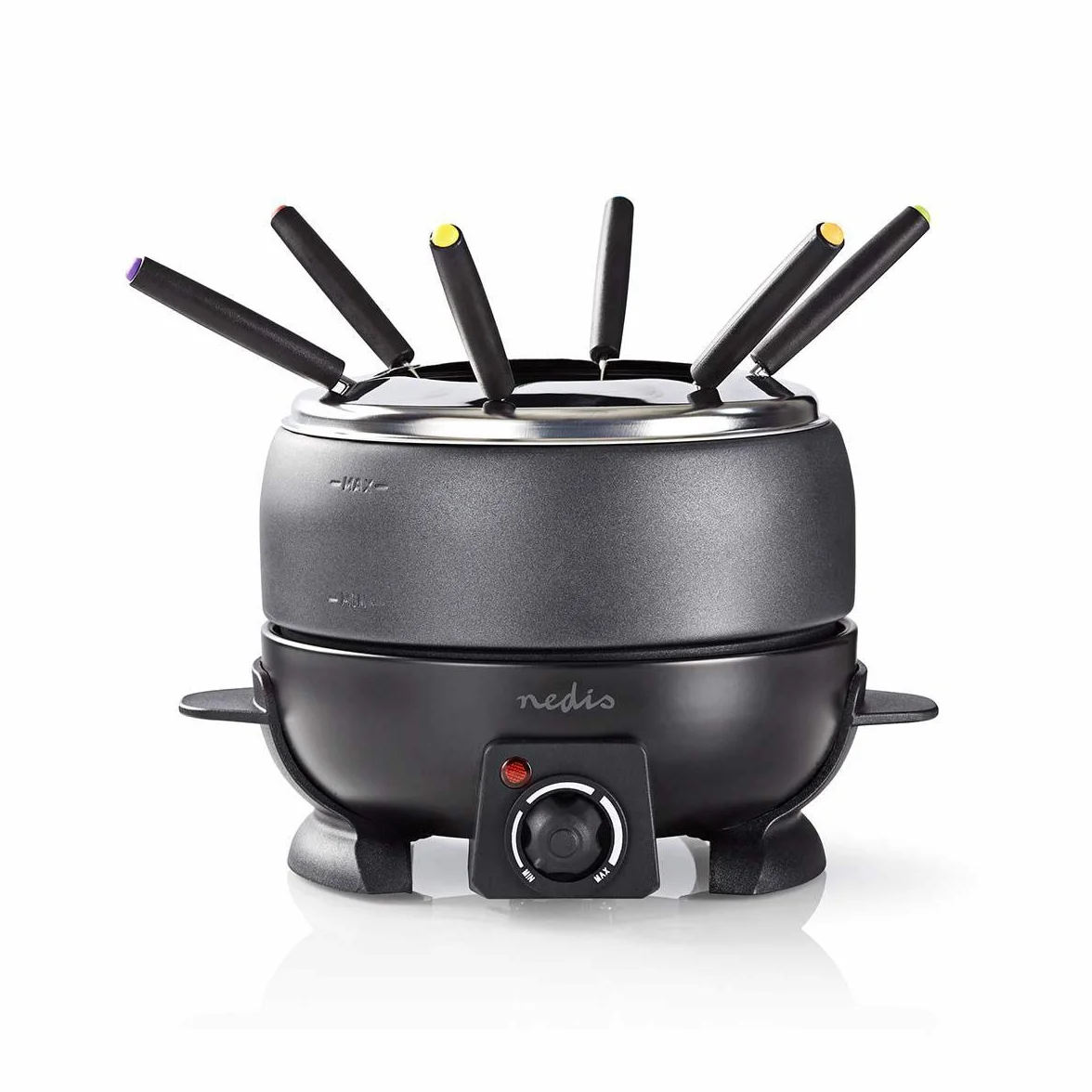NEDIS Zestaw do Fondue FCFO110EBK6, Czarny