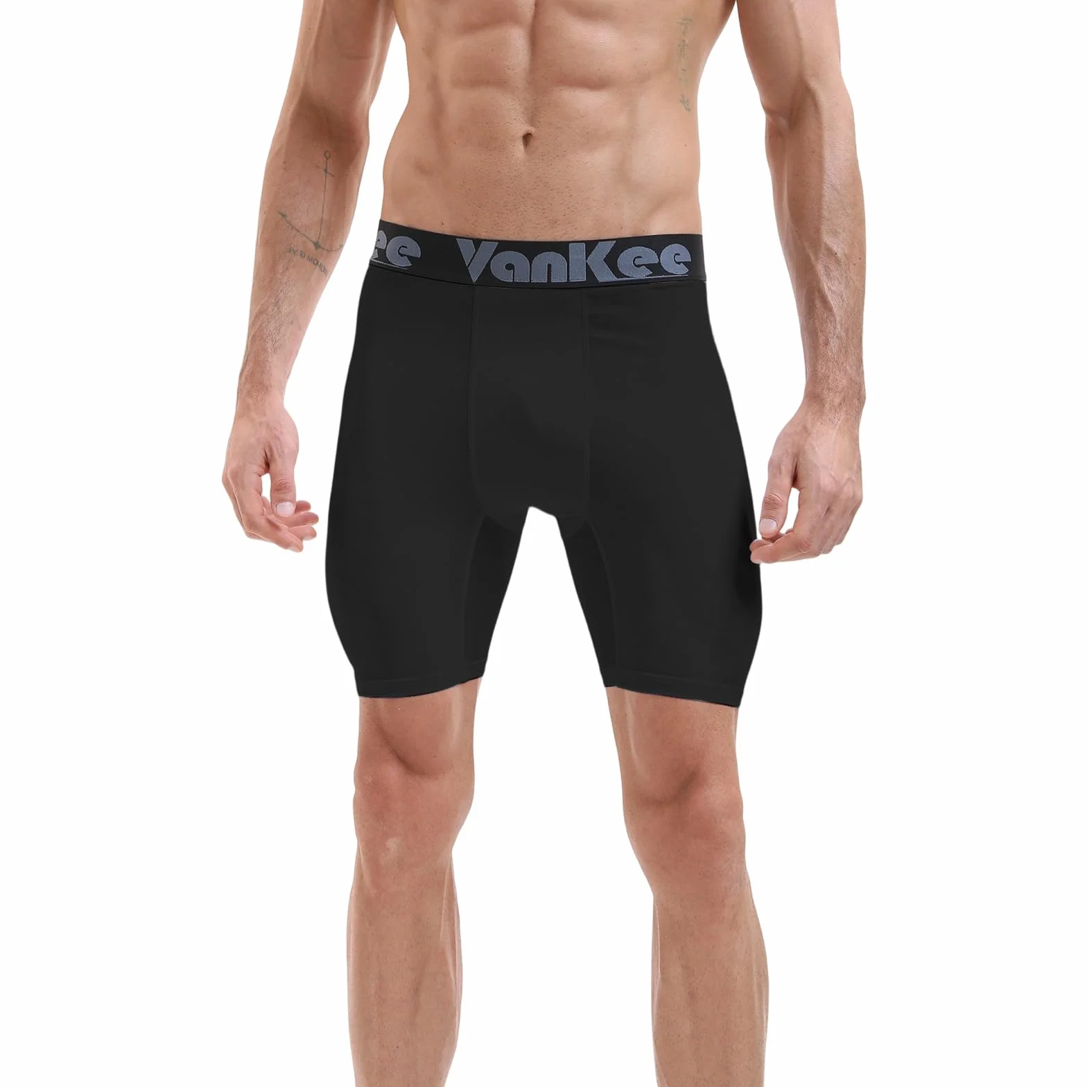 Męskie spodenki kompresyjne Sport Mesh Design Anti Chafing Wicking Fabric Quick Dry Base Layer Krótka bielizna sportowa do biegania Jazda na rowerze Trening Piłka nożna
