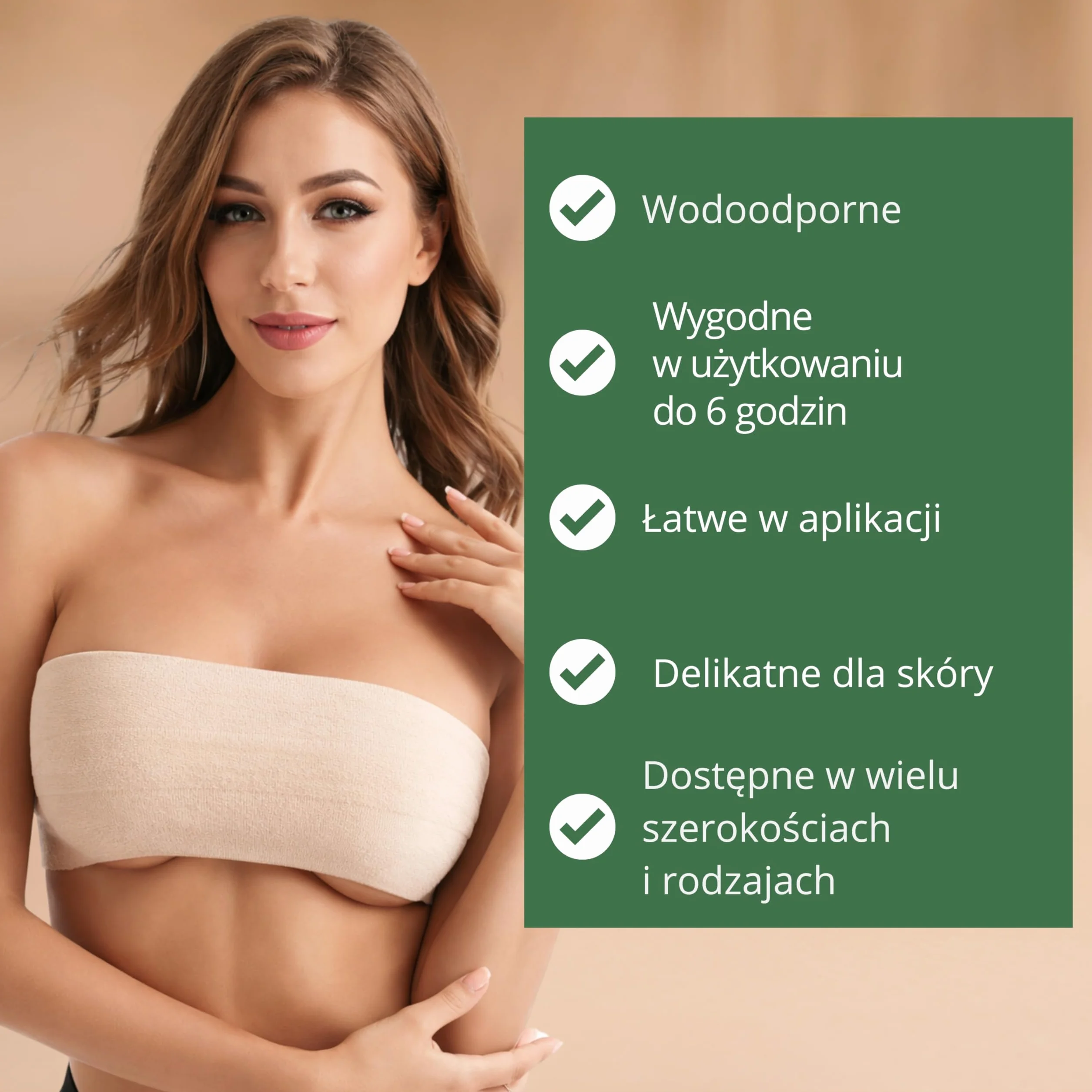 YEYE Made in Nature Taśma do Biustu Boob Tape 5m - Taśma liftingująca do biustu, samoprzylepna i oddychająca tape do piersi i dekoltu, podtrzymanie biustu bez stanika
