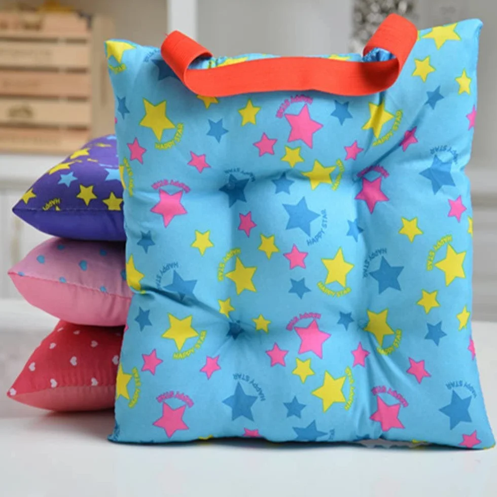 Moda urocze cukierkowe kolory poduszka do siedzenia dla dzieci jadalnia ogród przedszkole dzieci poduszki na krzesło 27 x 27 cm