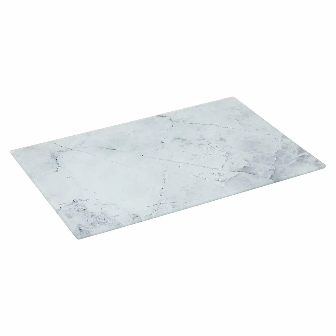 Deska do krojenia szkła 30x20cm biały efekt marmuru