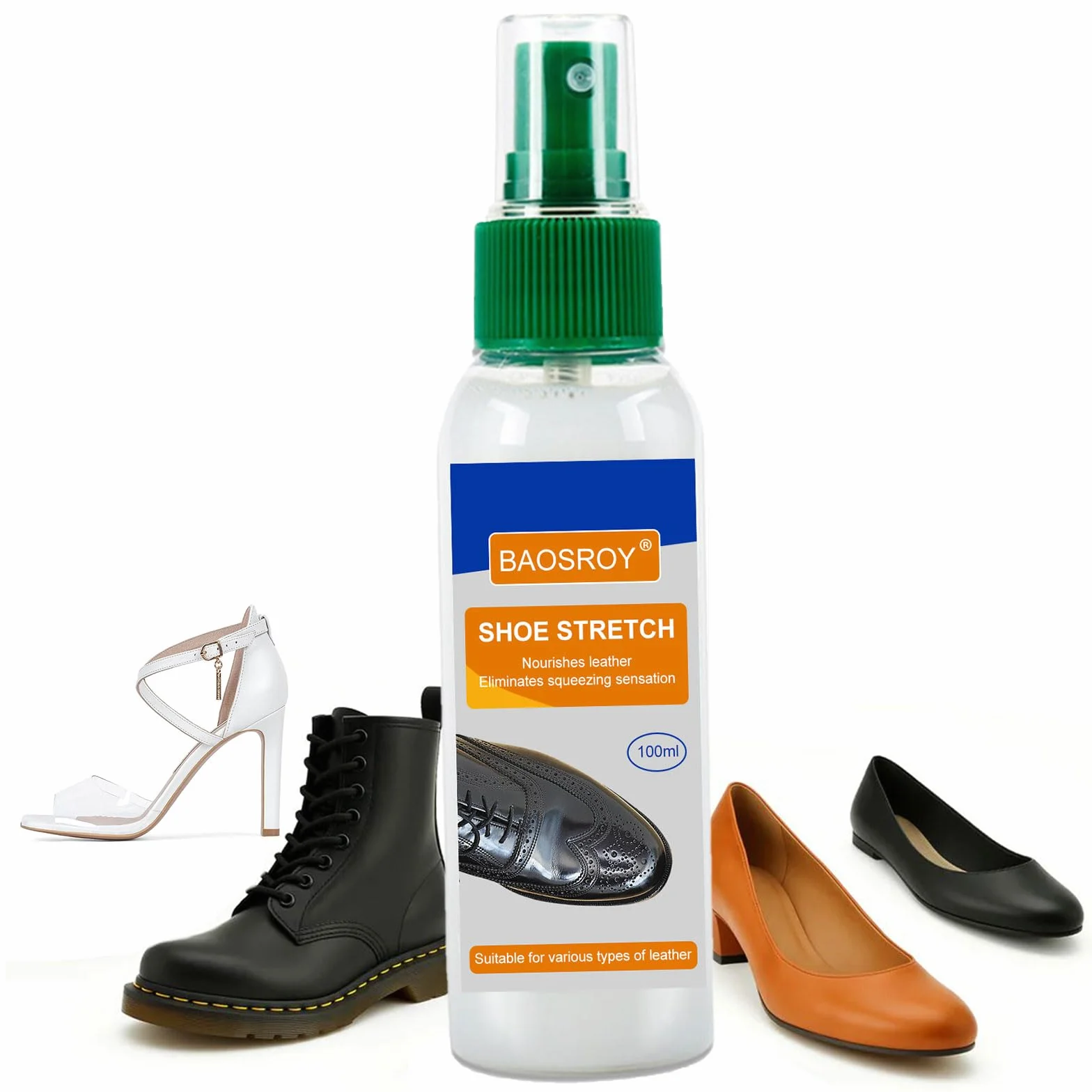 Skórzane buty zmiękczające, poszerzone buty, rozciąganie butów, rozciągliwe buty w sprayu, zmiękczacz do butów skórzanych, odpowiednie do skóry lakierowanej, zmiękczające skórę, łagodzą