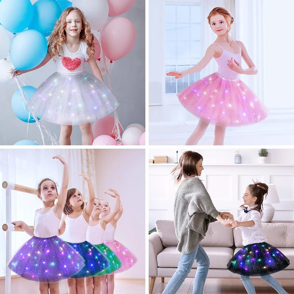 Spódnica tiulowa dla dzieci tutu z podszewką 30 cm