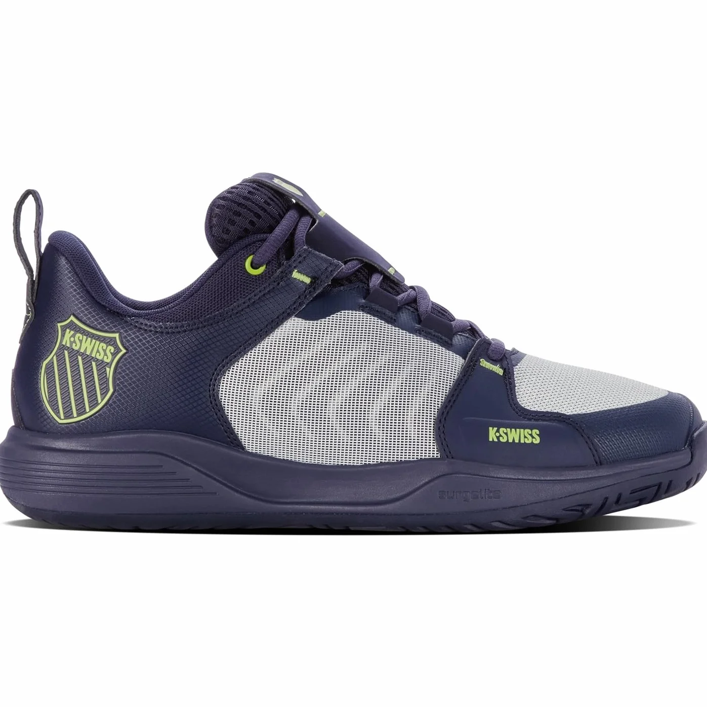 K-Swiss Performance Męskie buty tenisowe Ultrashot Team Peacoat/Gray Violet/Lime Green, 41 EU, Peacoat Gray Violet Lime Green, 41 EU