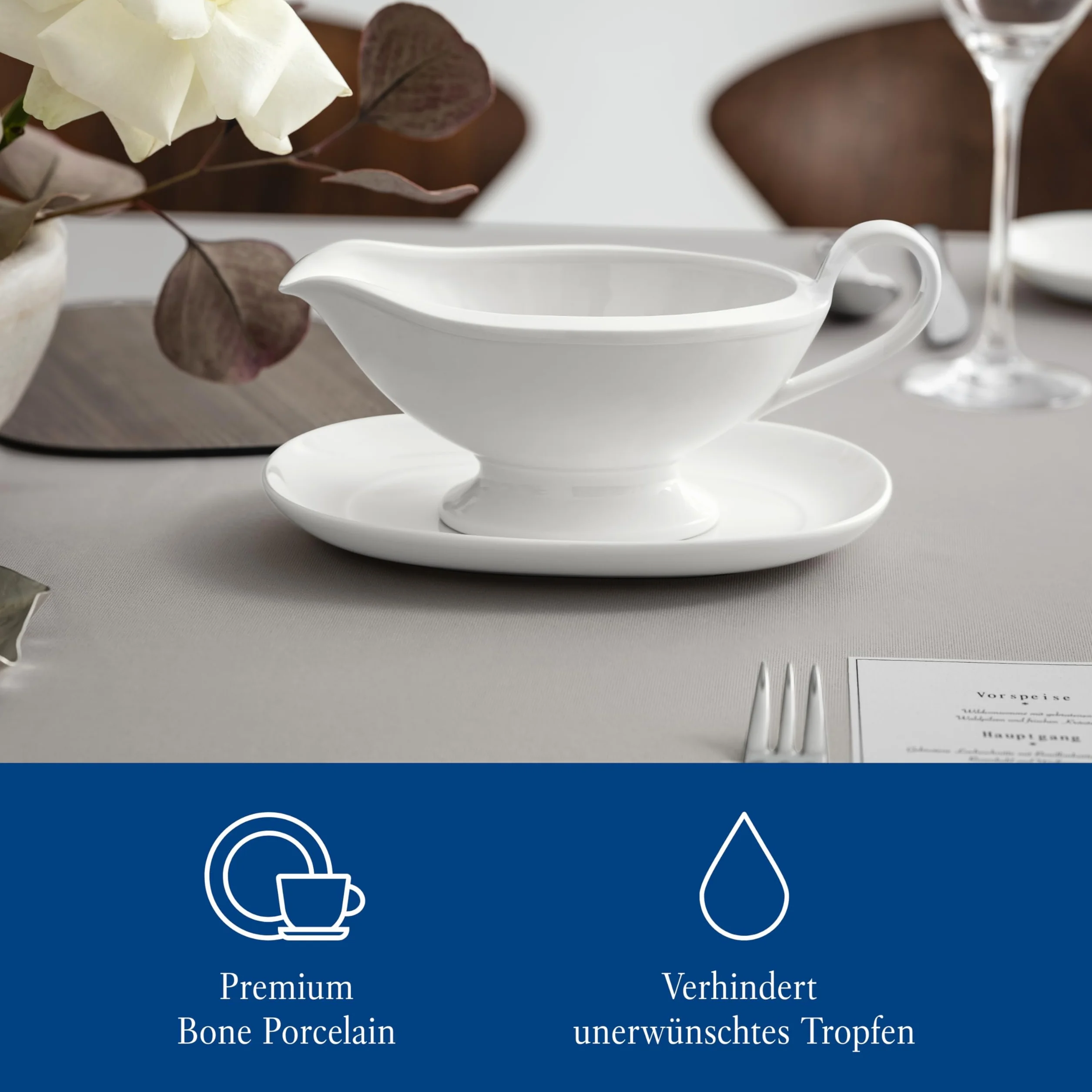 Villeroy & Boch Royal sosjerka górna część z uchwytem porcelana kostna premium