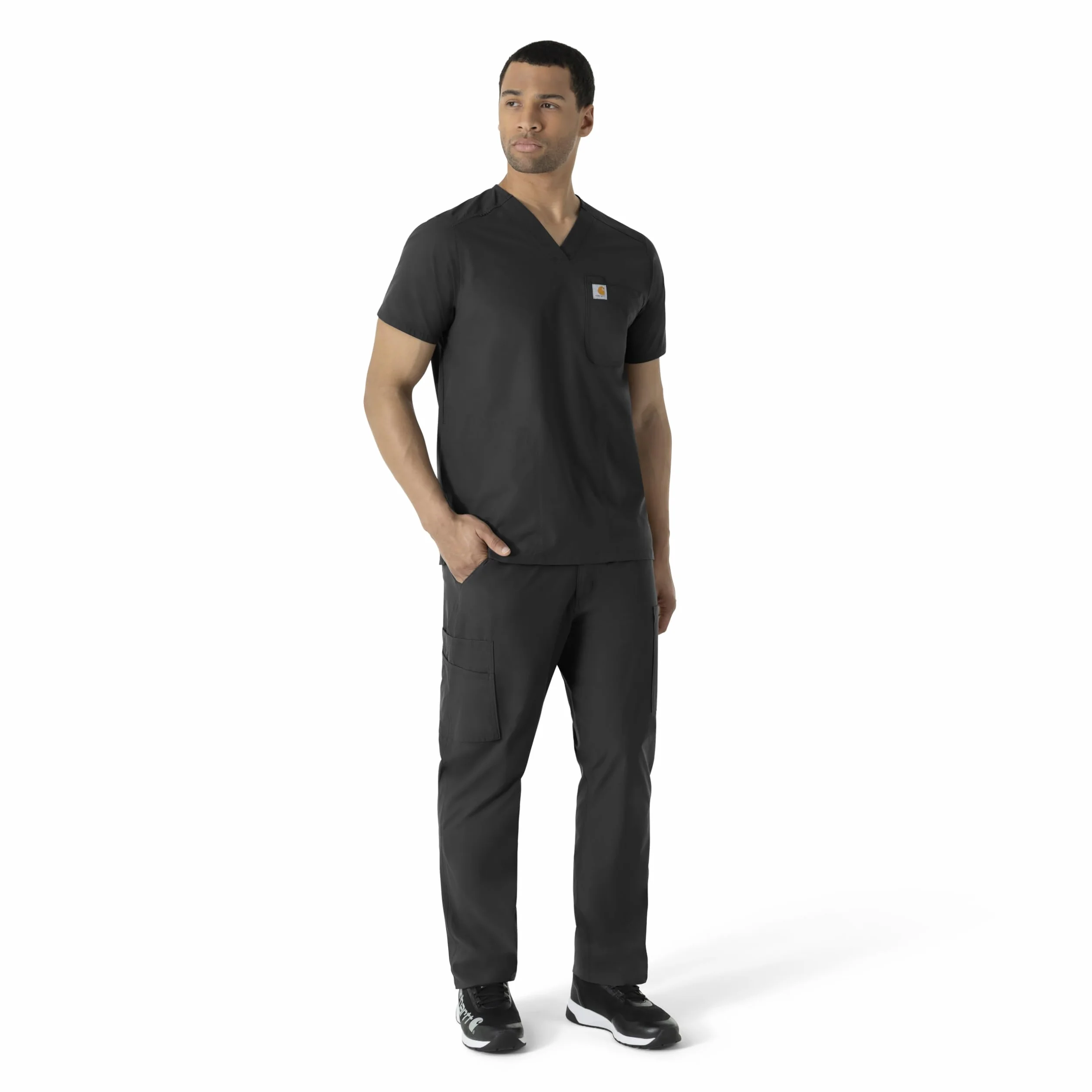 Carhartt Męska koszula medyczna, czarny, XS