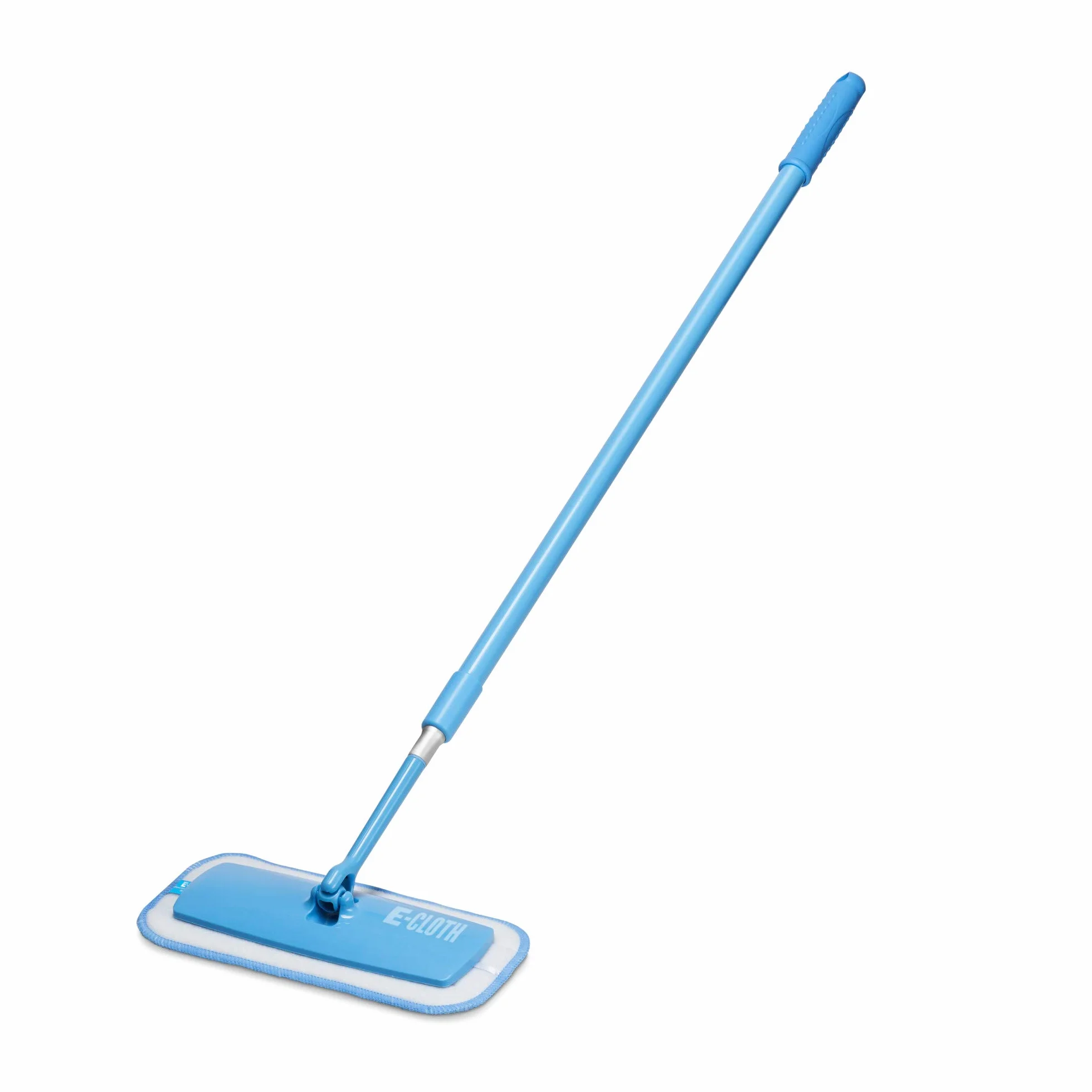 E-cloth miotła pracz z trzonkiem teleskopowym mikrofibra niebieska 27 x 13 cm