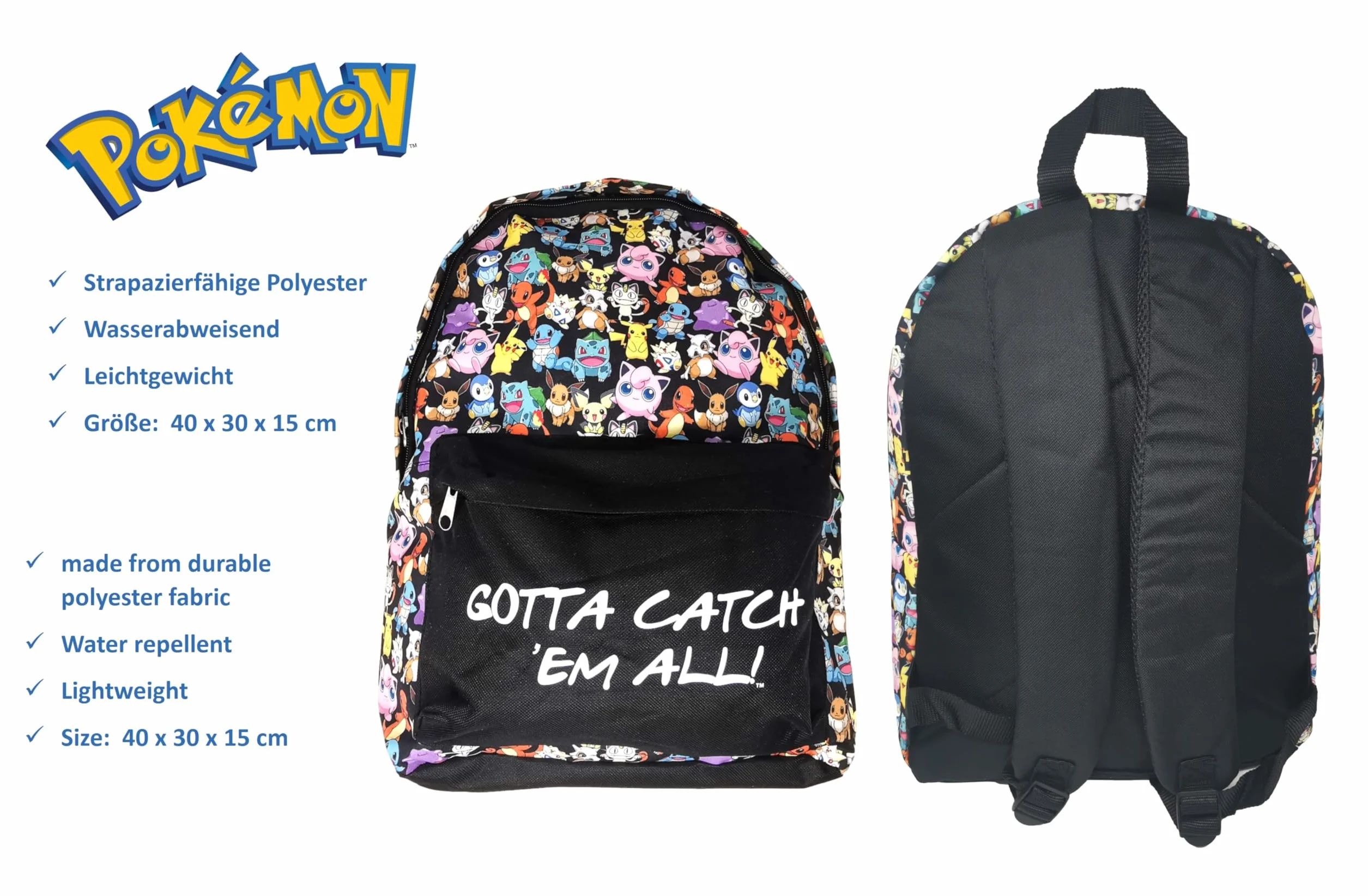 Theonoi Zestaw Pokemon plecak plecak szkolny tornister szkolny tornister tornister szkolny tornister