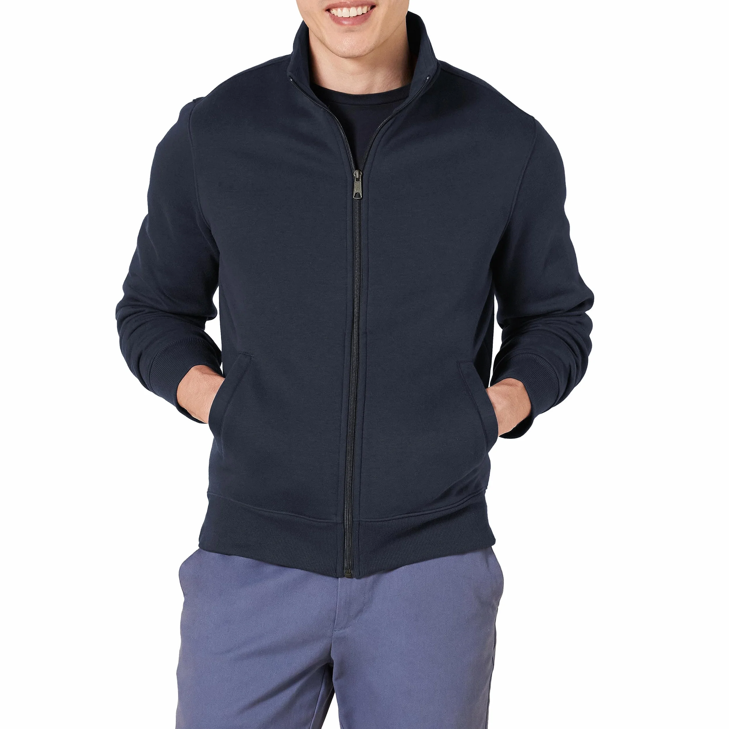 Amazon Essentials Mężczyźni Bluza polarowa z zamkiem błyskawicznym