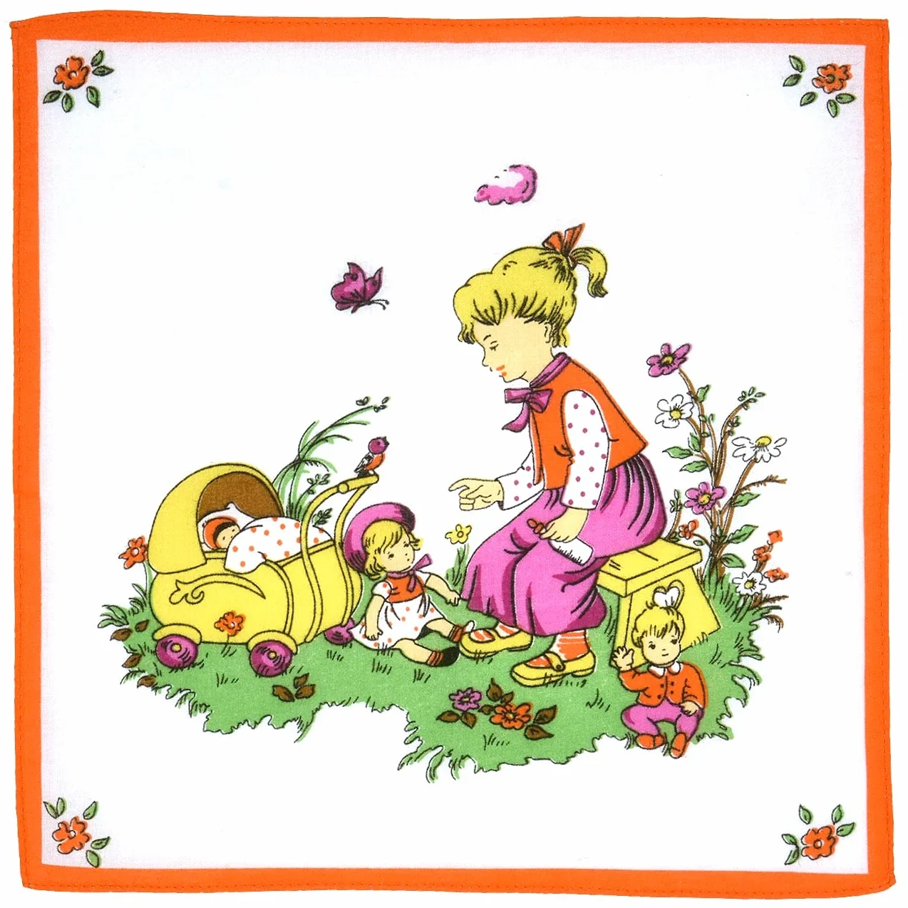 Chusteczki dziecięce 100% bawełny 27 cm x 27 cm Różne wzory
