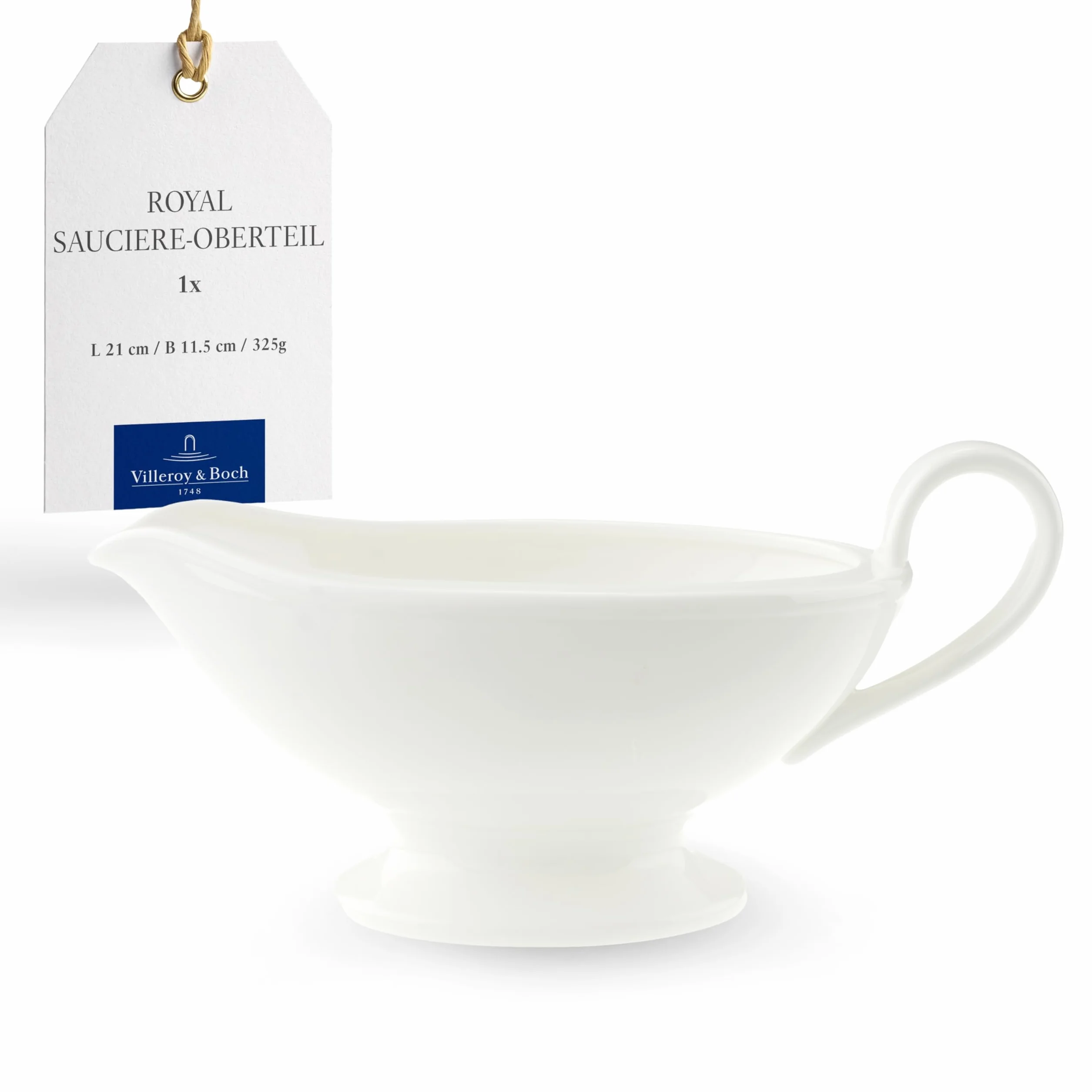 Villeroy & Boch Royal sosjerka górna część z uchwytem porcelana kostna premium