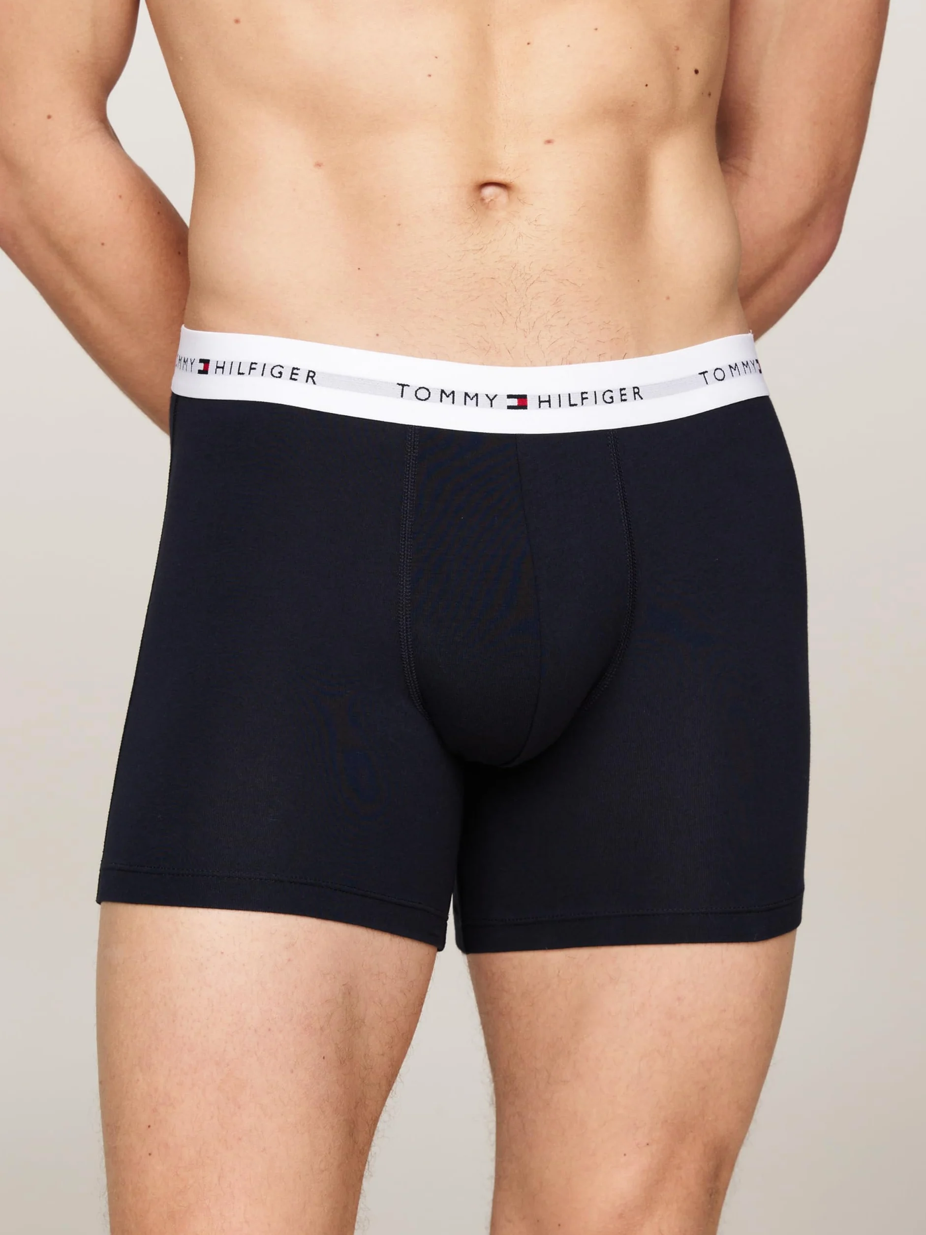 Tommy Hilfiger Męskie bokserki 3P Wb UM0UM02765, białe, XXL, Biały (Primary Red/White/Desert Sky), XXL