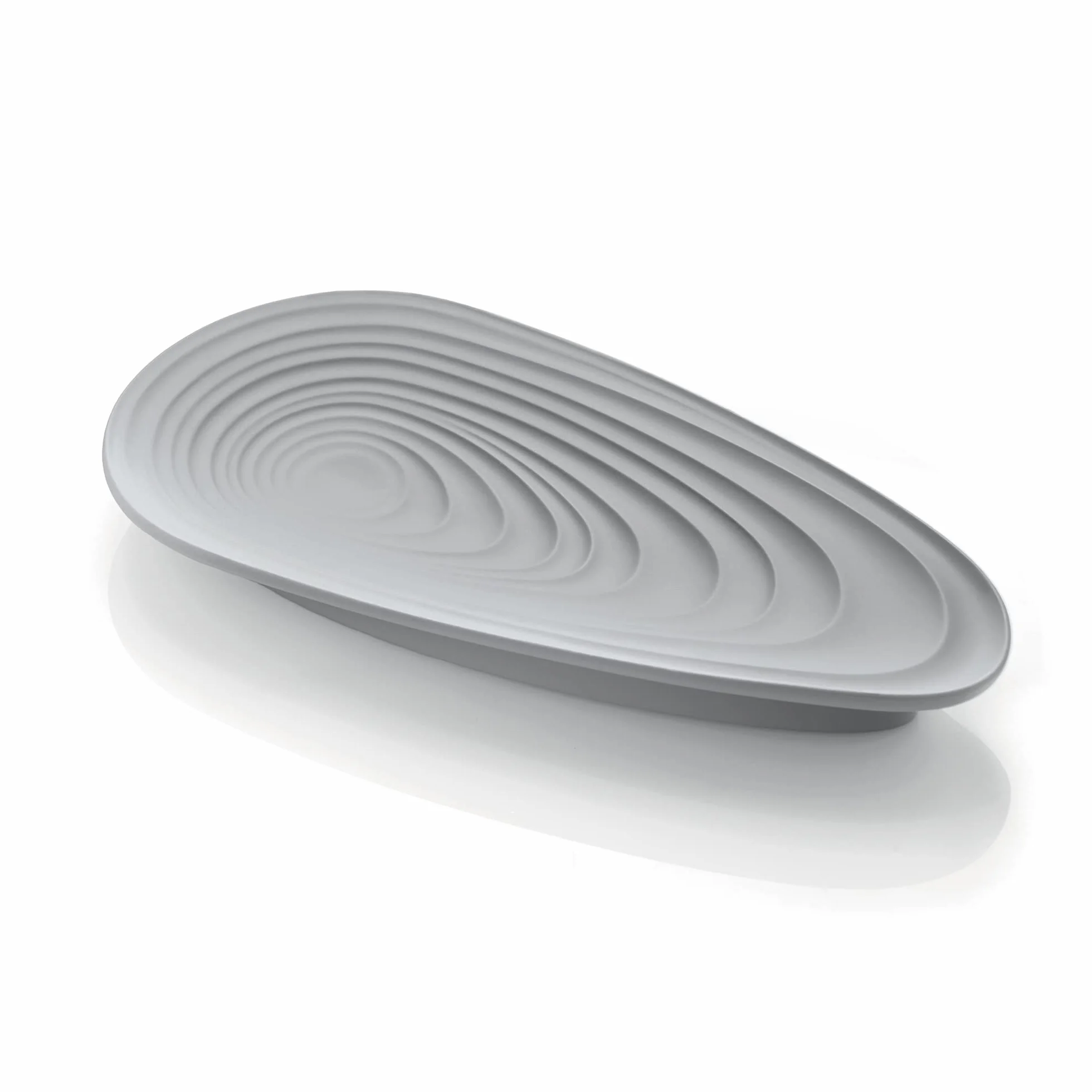 Guzzini Eco-Kitchen KEEP CLEAN podstawka na łyżki sztućce materiał z recyklingu szary matowy 25x12,5x3 cm