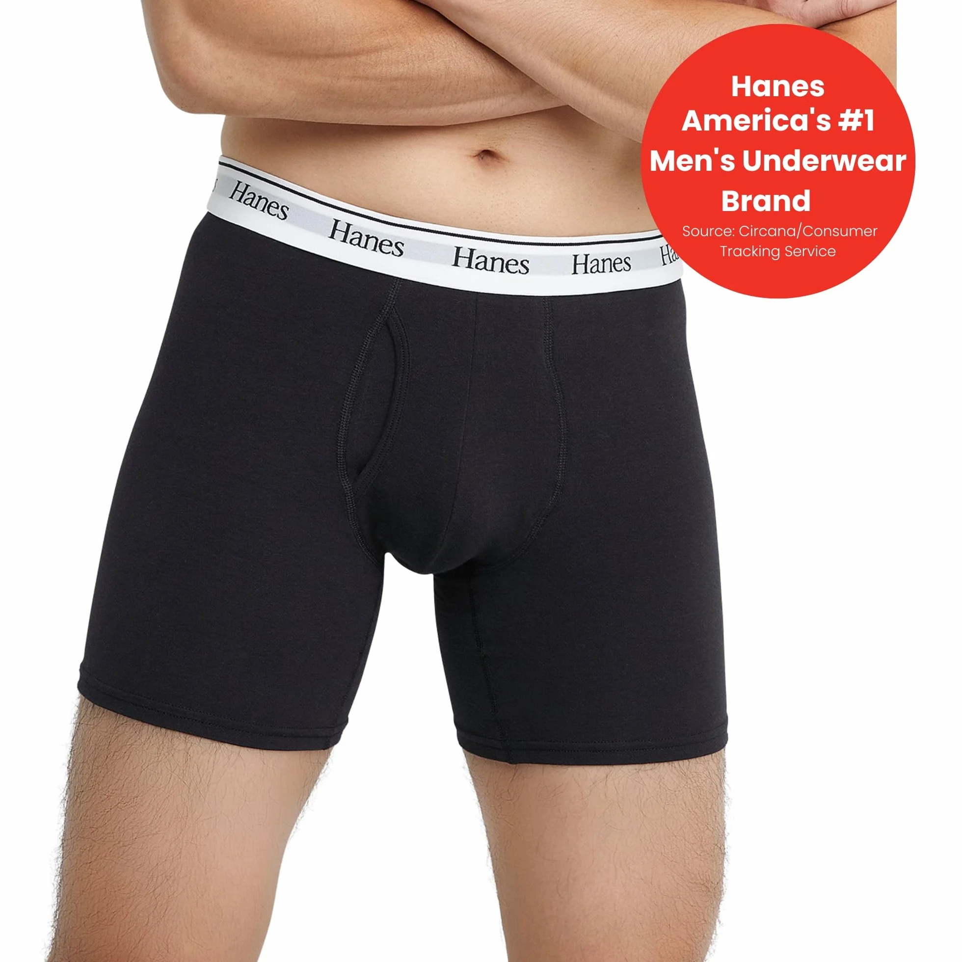 Hanes Krótkie bokserki Mężczyźni Hanes Originals Men’s Boxer Briefs & Trunks, Stretch Cotton Moisture-wicking Underwear, Modern Fit Low Rise, Multipacks (6 w zestawie)