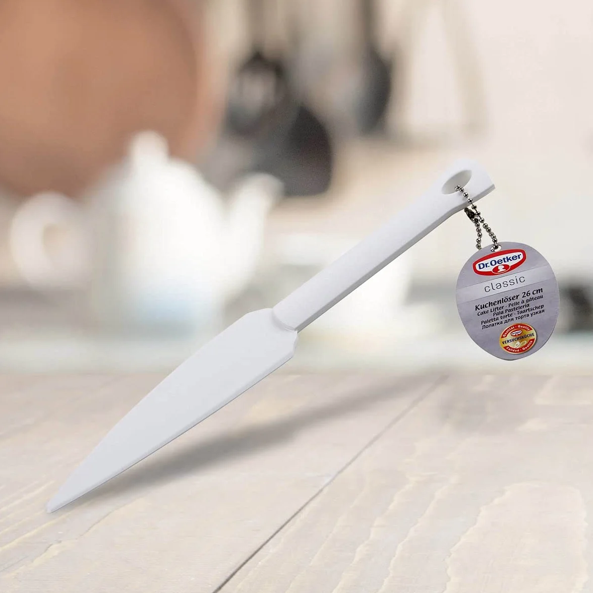 Dr.Oetker Podnośnik do ciast Classic 26 cm biały
