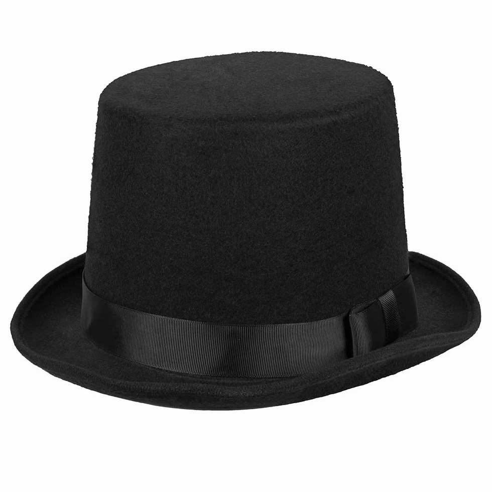 Boland - Kapelusz Byron, cylinder, filcowy, elegancki, lata 20-te, Gatsby, karnawał, Halloween, impreza tematyczna, maskarada, maskarada, teatr