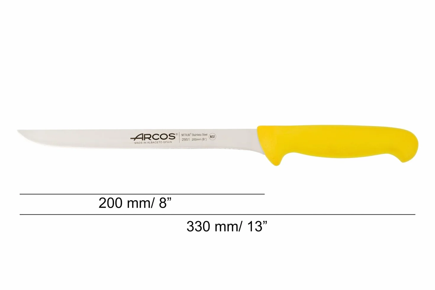 Arcos Seria 2900 nóż do filetu Nitrum stal szlachetna 200 mm