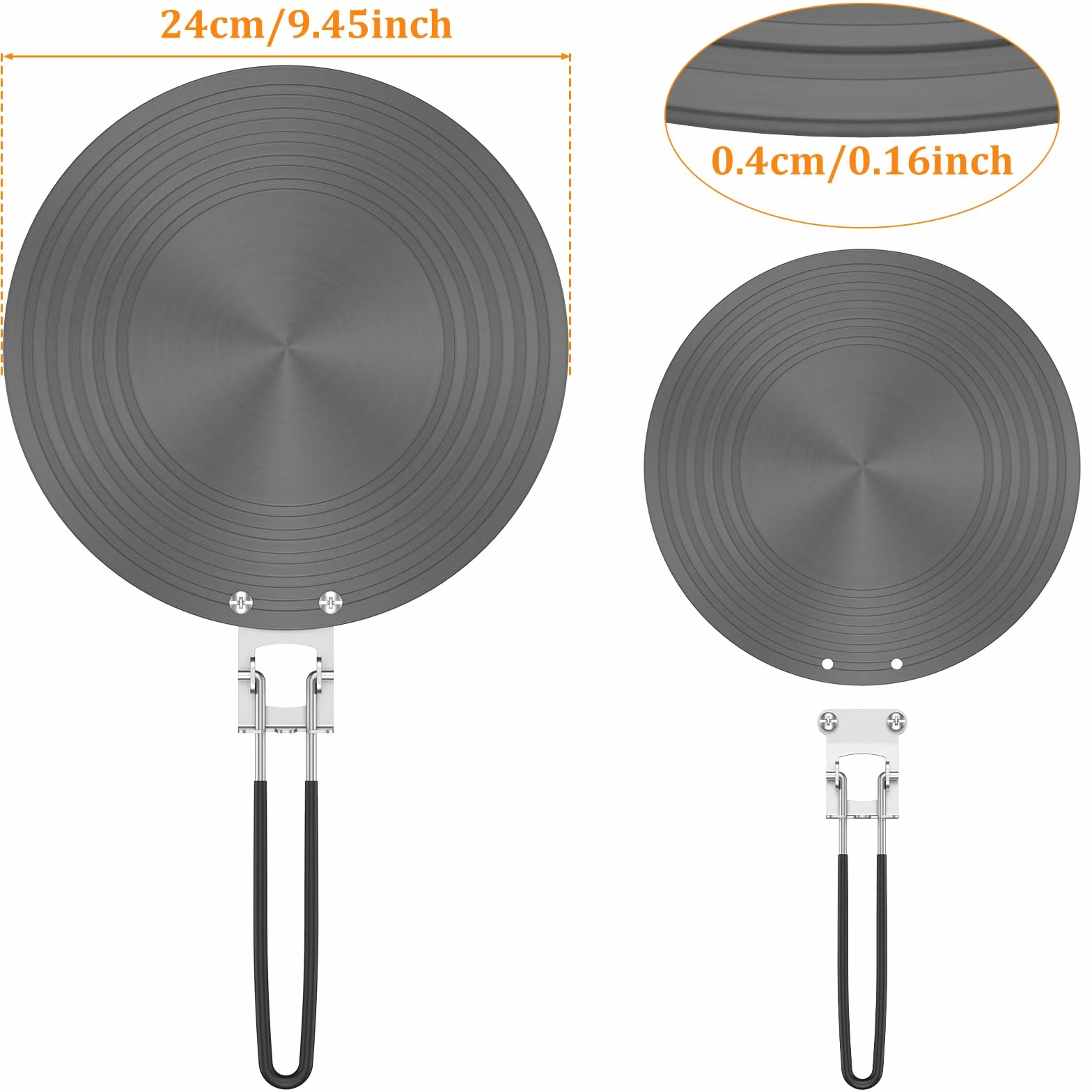 Dyfuzor ciepła do kuchenki gazowej 24/28 cm ze stopu aluminium