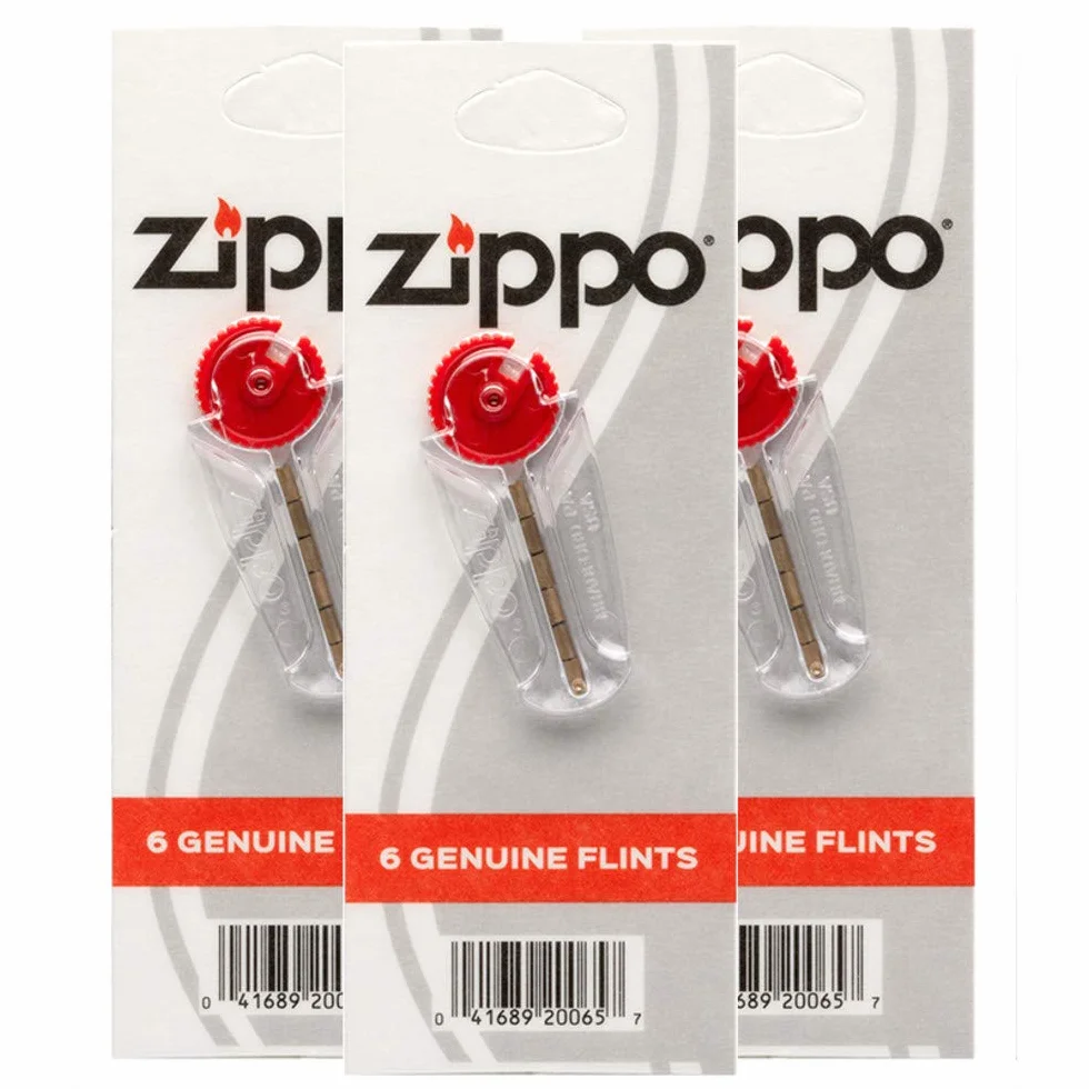 Zestaw 3 knotów i 3 kamieni do zapalniczek benzynowych Zippo