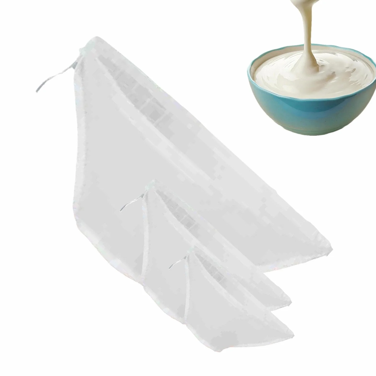 Nut Milk Bag, Cheesecloth Straining Bags, Almond Milk Strainer, Soy Milk Bag, Milk Nut Strainer, 3-pack of Nut Milk Bags Versatile and Multi-purpose for Coffee Tea Beer Juice Nylon Mesh