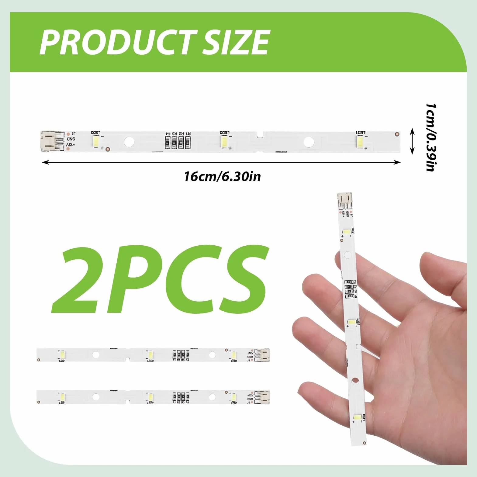 Listwa świetlna LED do lodówki RONGSHENG HISENSE E349766 MDDZ-162A DC12V 2W kompatybilna z Kenwood KIFF5017 KIFF5020 KIFF7017 KIFF7020