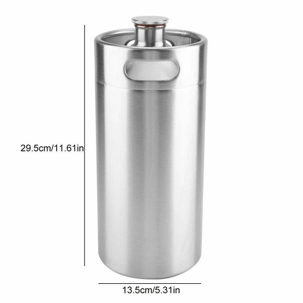Mini keg Growler ze stali nierdzewnej 3,6 l Beczka na piwo