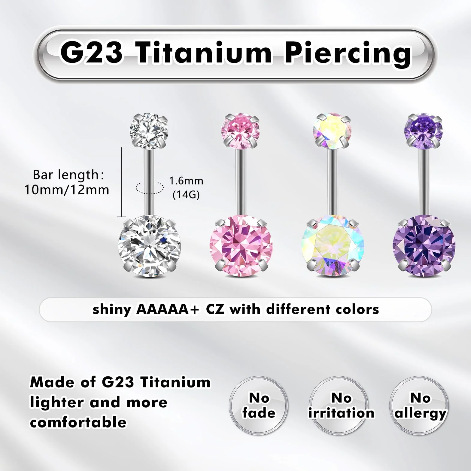 G23 Titan Conch Piercing Helix Gold Silver Hoop Septum Rook Tragus Daith Piercing Hinged Segment Clicker 16G 8 MM 10 MM 12 MM Kolczyk do nosa, podwójne kolczyki kreole, helix, kolczyki dla