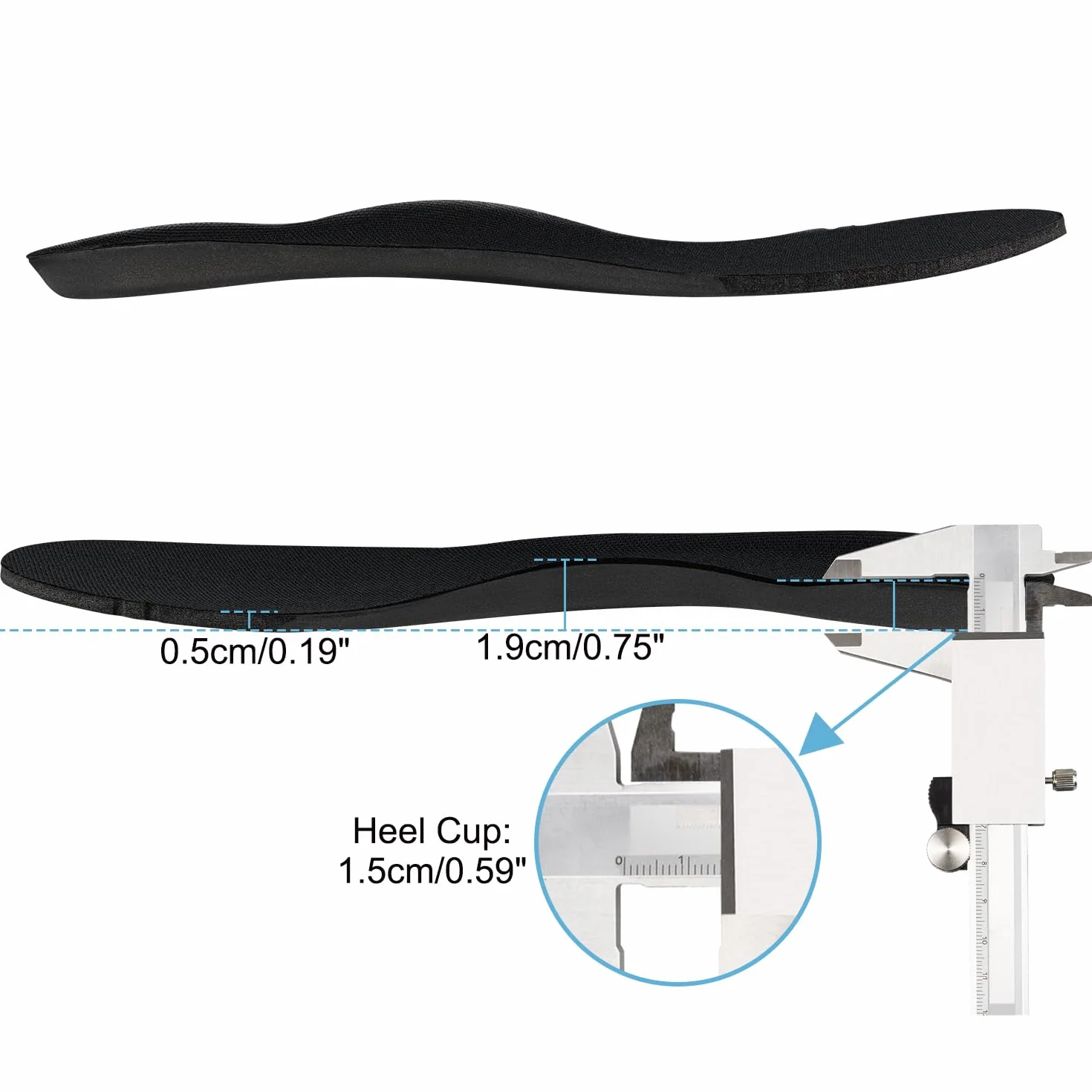 Endoto Wkładki do ASICS Wkładka Insoles Inserts Sole | Wysokosprężysta pianka EVA｜Rozmiar: Męskie-46 EU