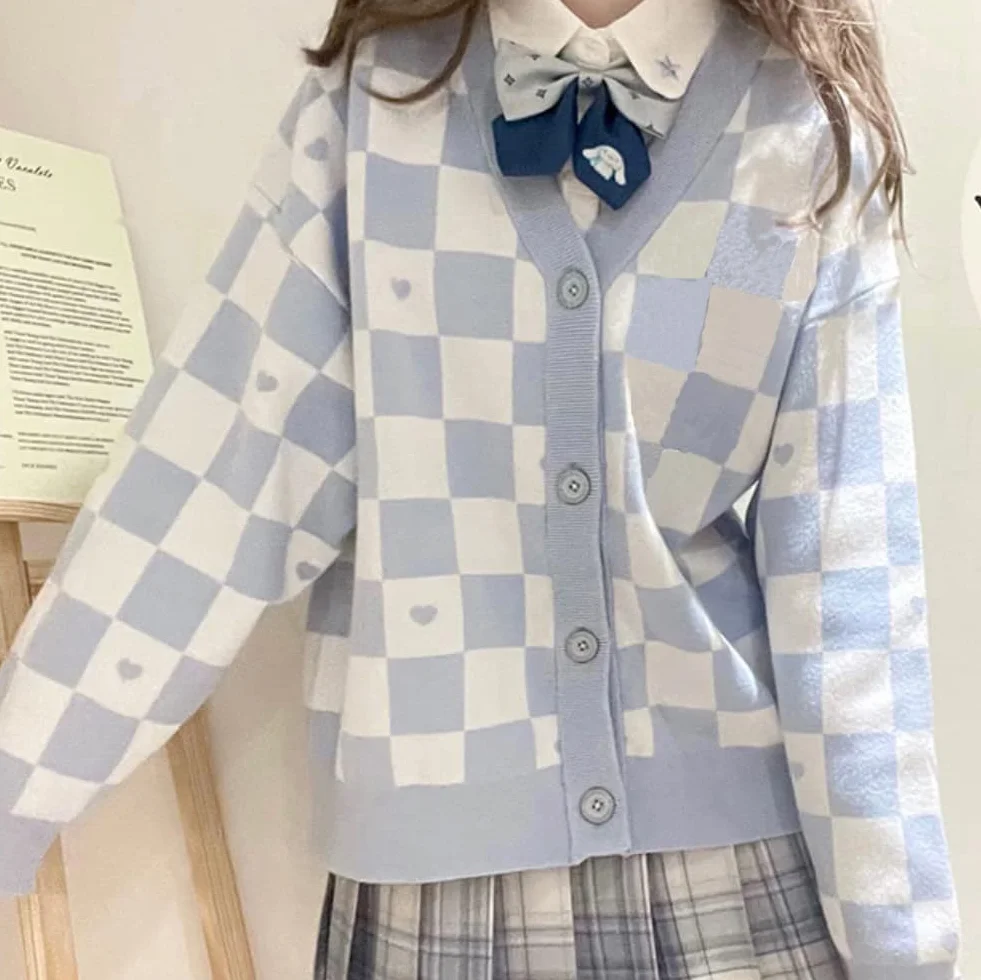 Damski japoński uroczy kardigan sweter kawaii JK jednolity kardigan sweter cosplay sweter