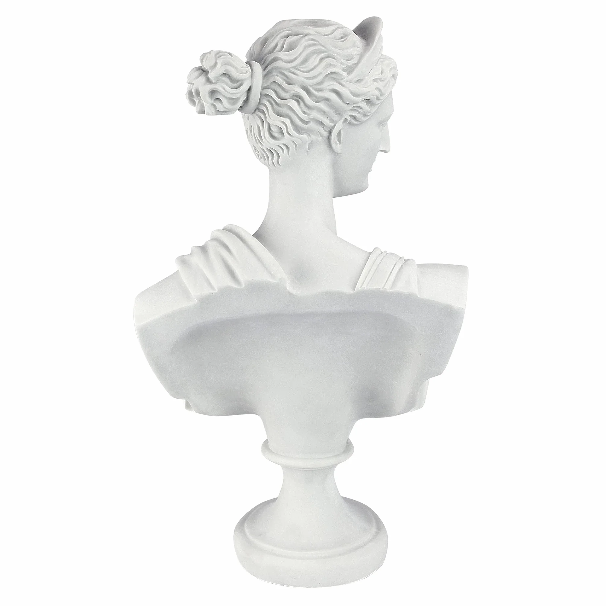 Design Toscano PD72519 Diana of Versailles klejona marmurowa żywica rzeźbiarski biust - biały