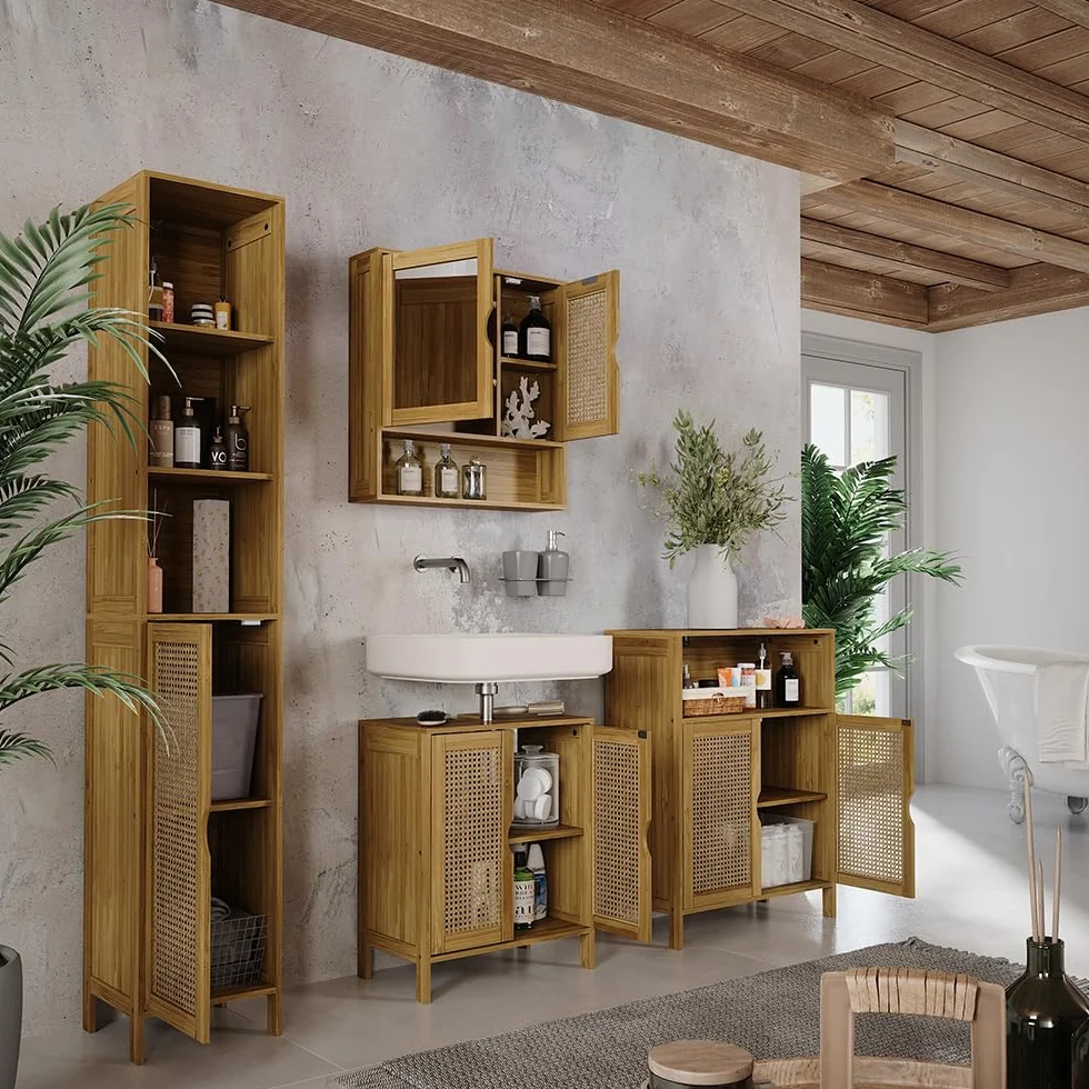 Vicco Szafka Midi "Liora", Bambus, 60 x 80 cm